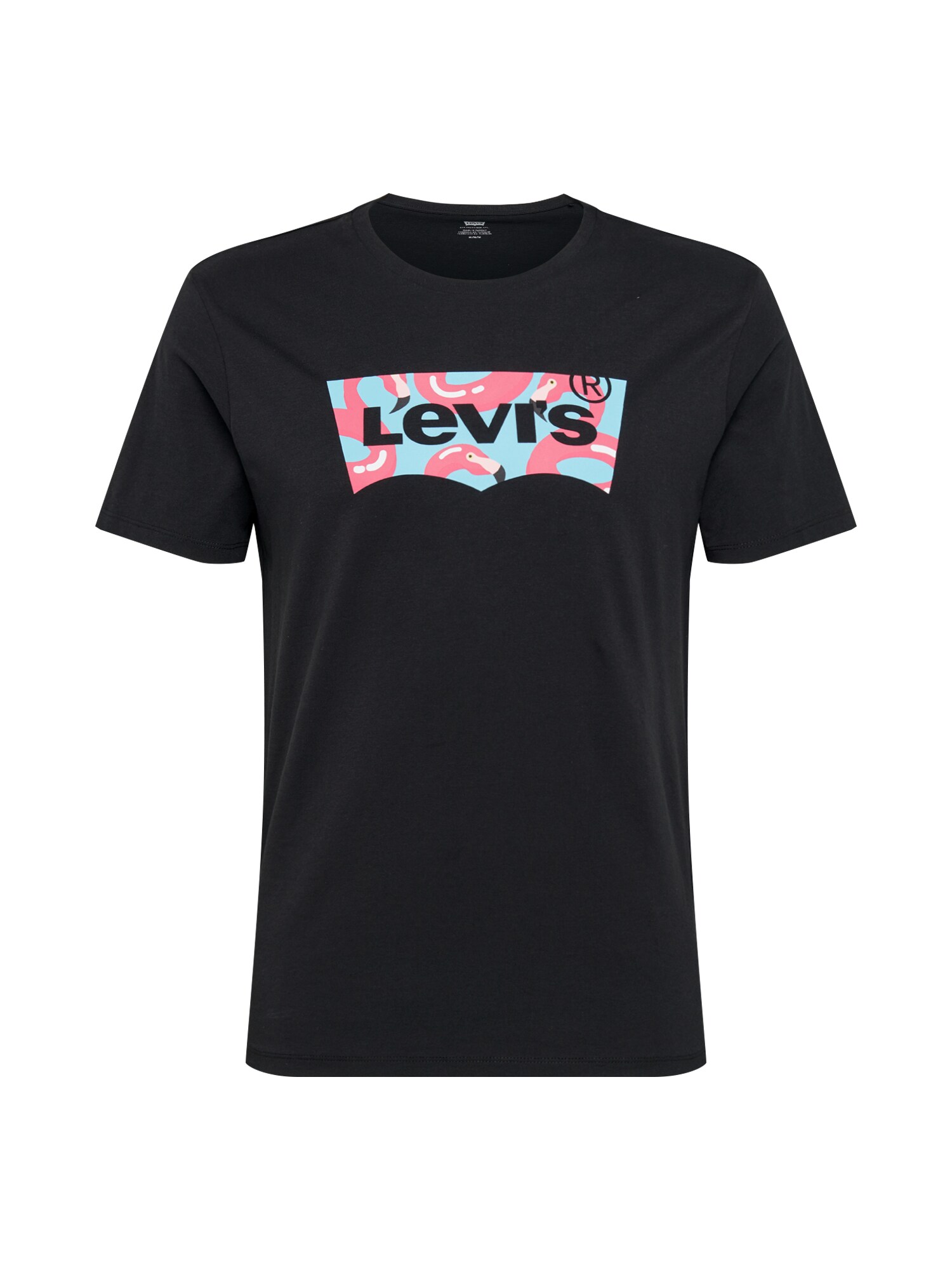 LEVI'S Marškinėliai 'House Mark'  rožinė / juoda / vandens spalva