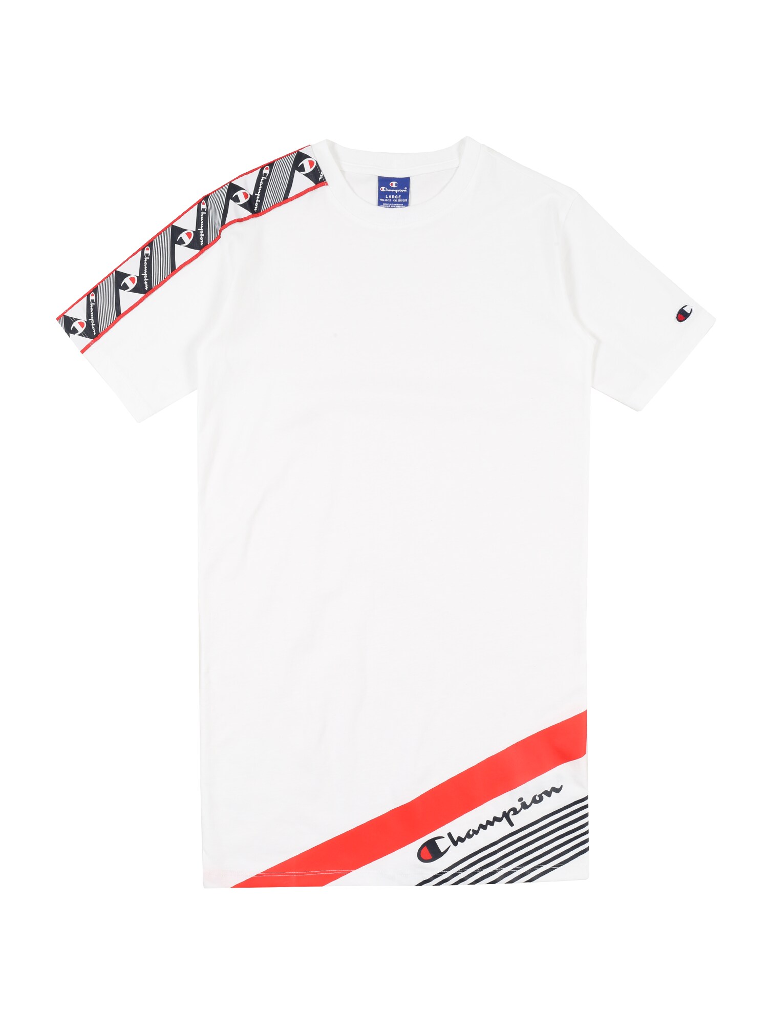 Champion Authentic Athletic Apparel Suknelė  balta / šviesiai raudona / juoda