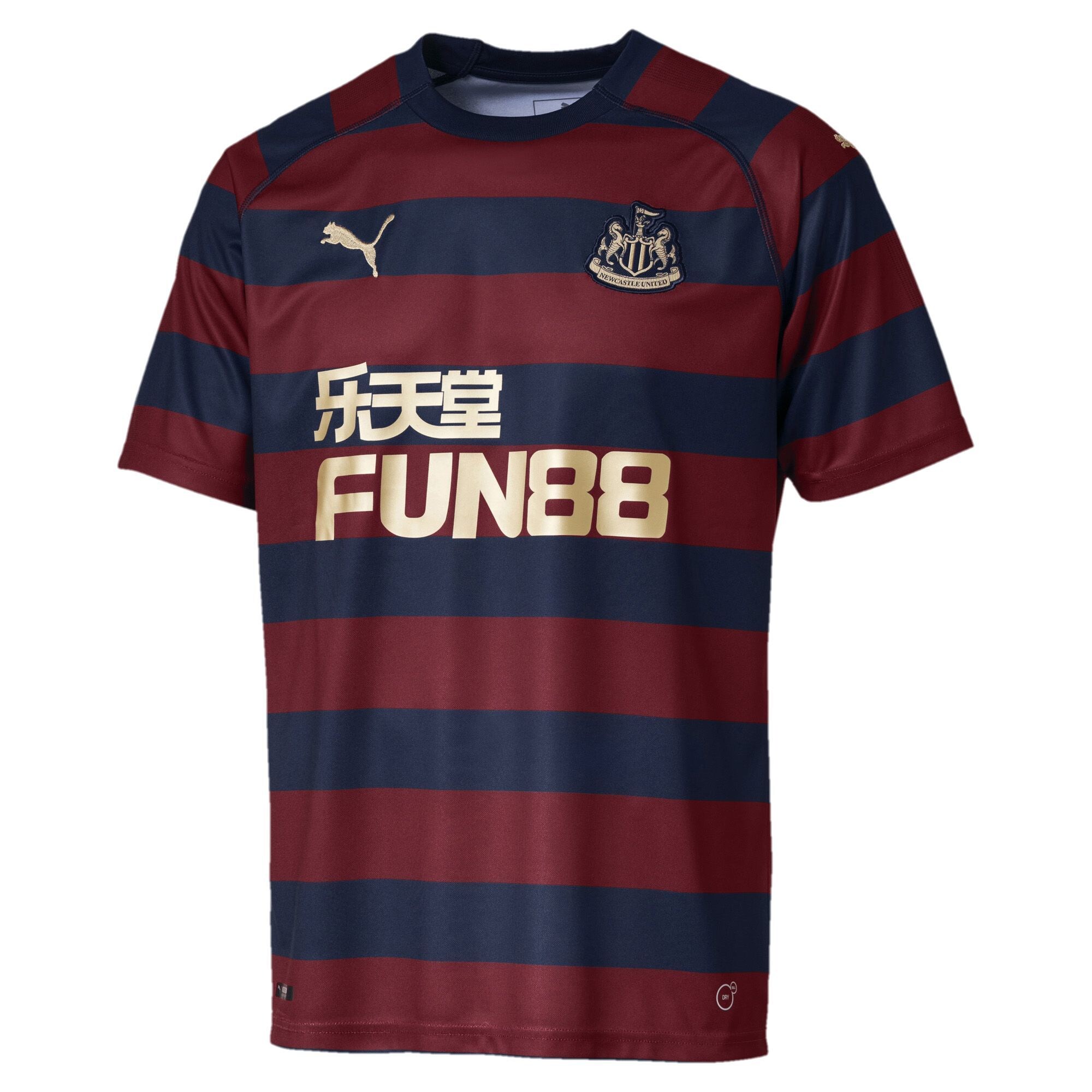 Puma Heren Functioneel Shirt Newcastle United Navy Goud Bloedrood puma kopen in de aanbieding