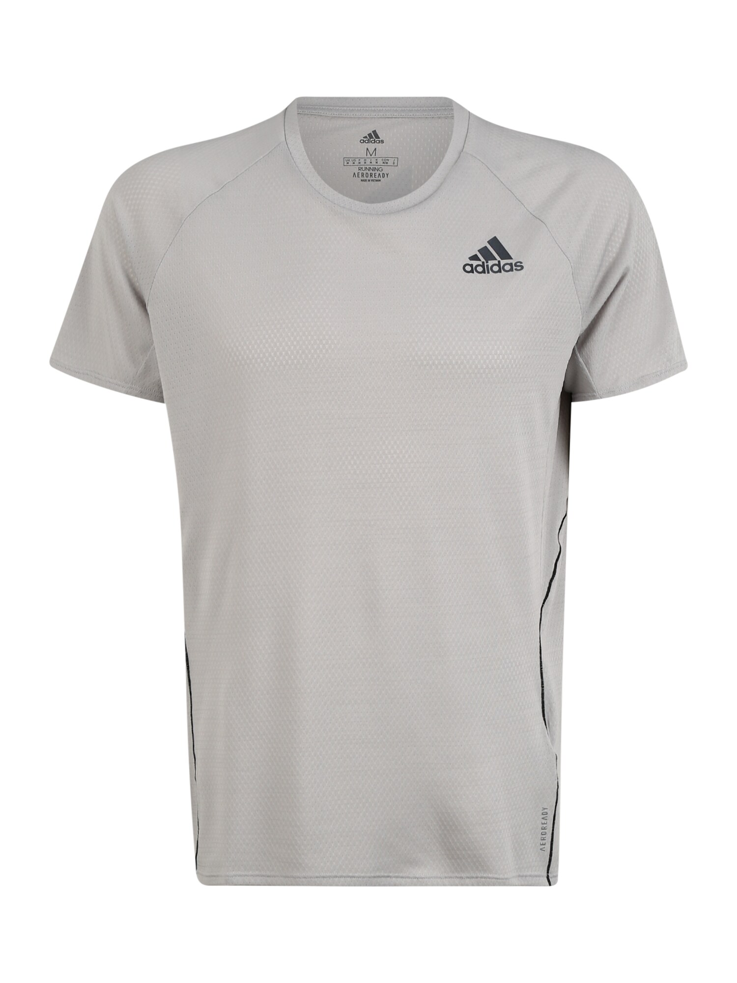 ADIDAS PERFORMANCE Sportiniai marškinėliai 'Runner'  pilka / juoda