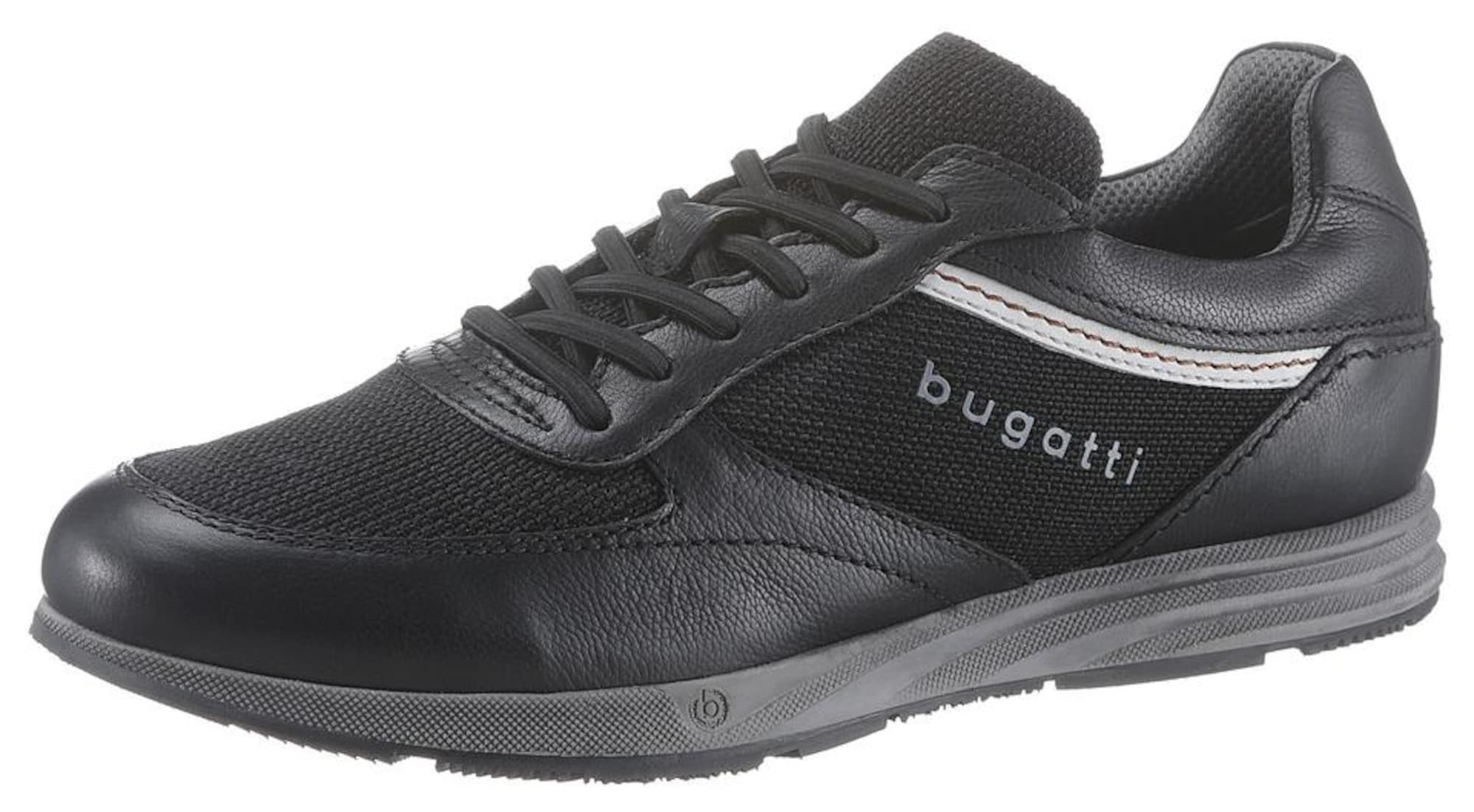 bugatti Sneaker low Marlo Revo  negru / alb murdar