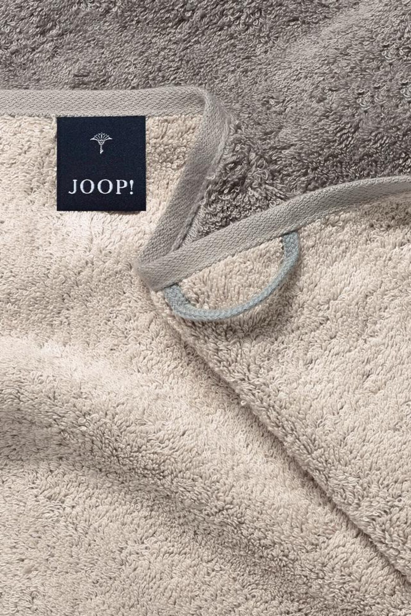 JOOP! Toalla 'Doubleface'  camelo / gris humo – imagen 6