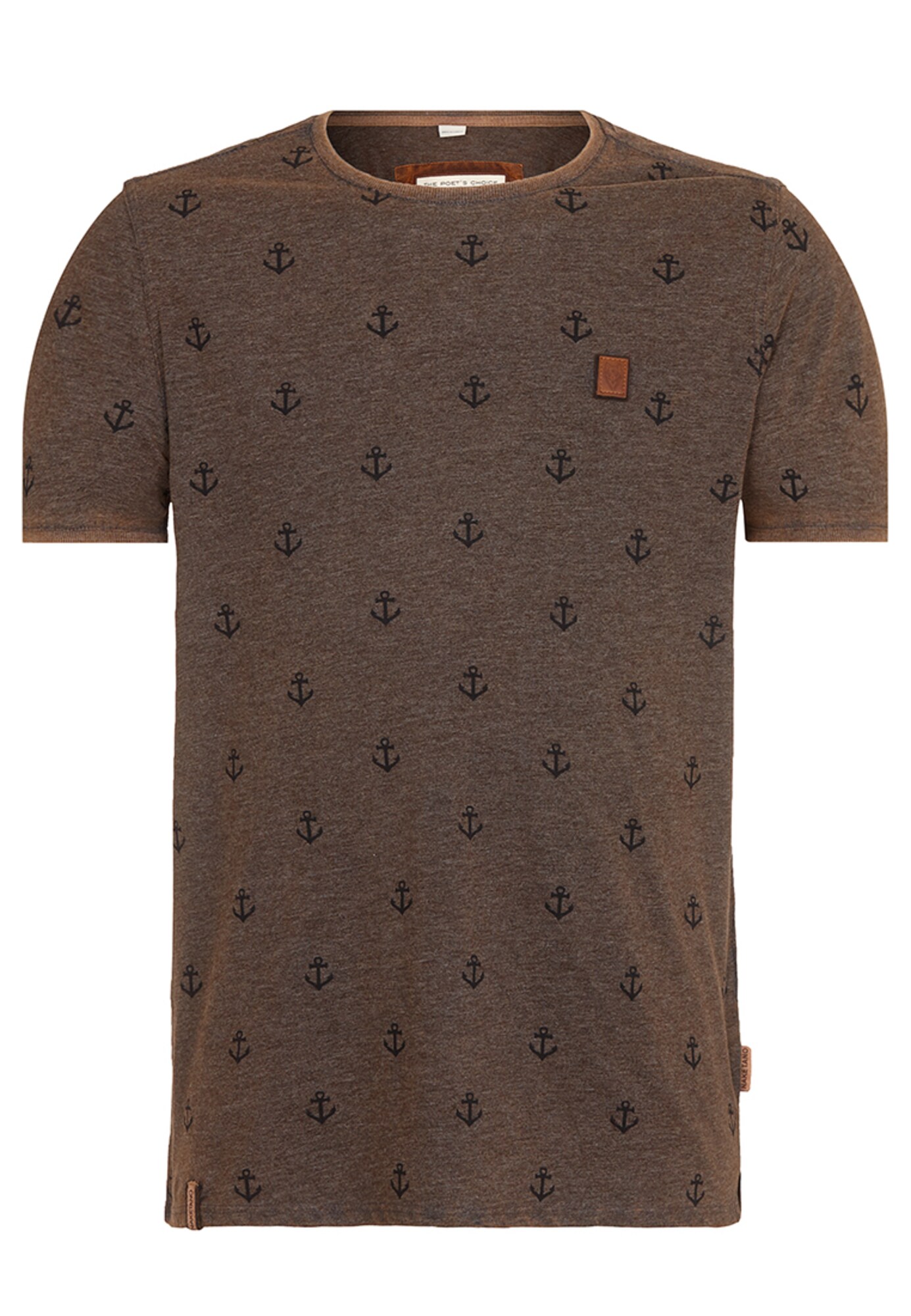 Naketano T-Shirt El Master Del Buscho III braunmeliert