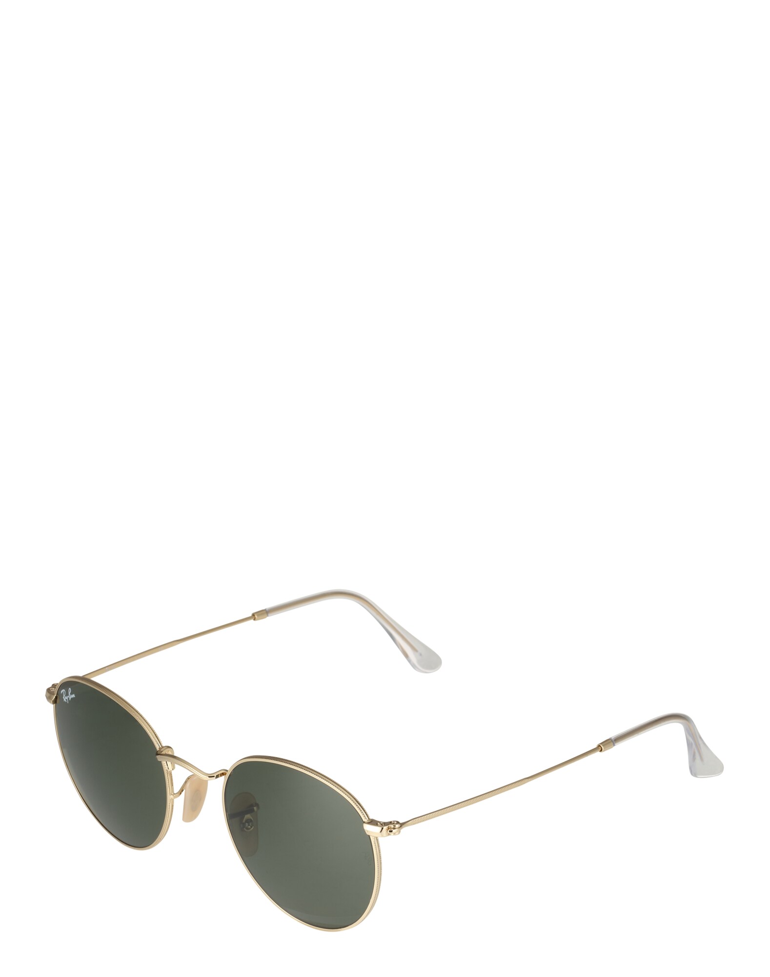 Ray-Ban Slnečné okuliare 'Round metal' zlatá / tmavozelená