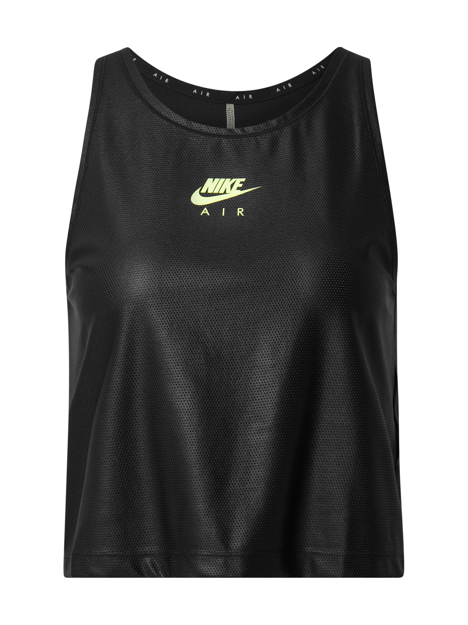 Nike Sportswear Palaidinė be rankovių 'Air'  neoninė žalia / juoda