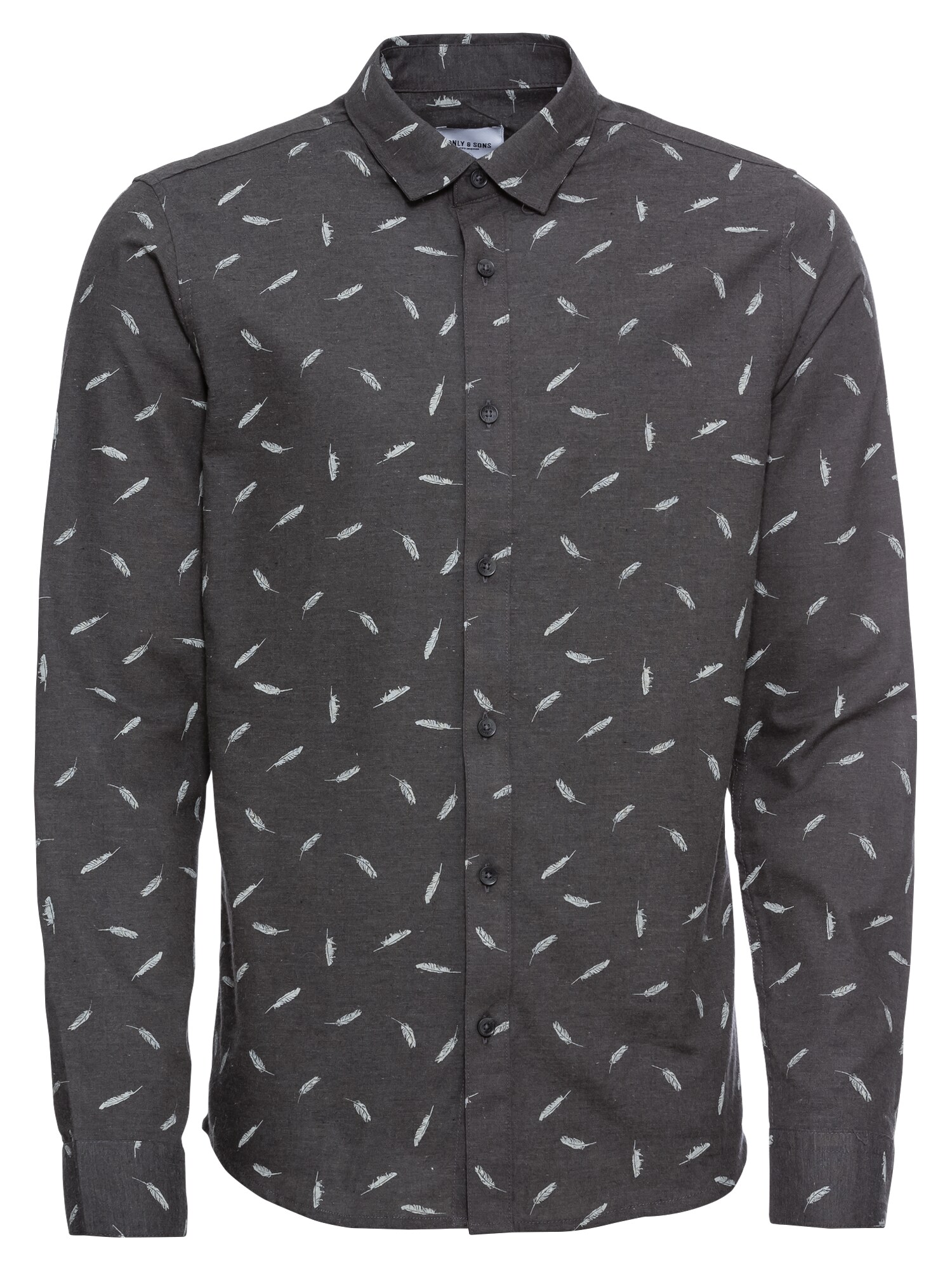 Only Sons Heren Overhemd Basaltgrijs only sons kopen in de aanbieding