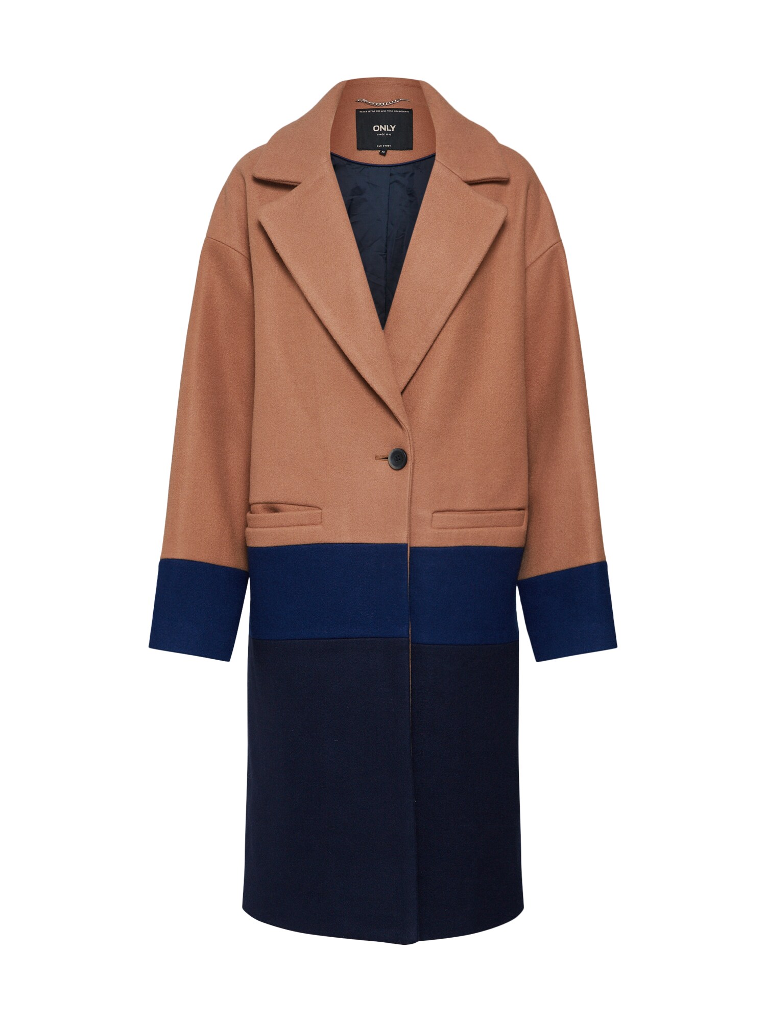 Only Dames Tussenmantel Kristin Blauw Bruin only kopen in de aanbieding