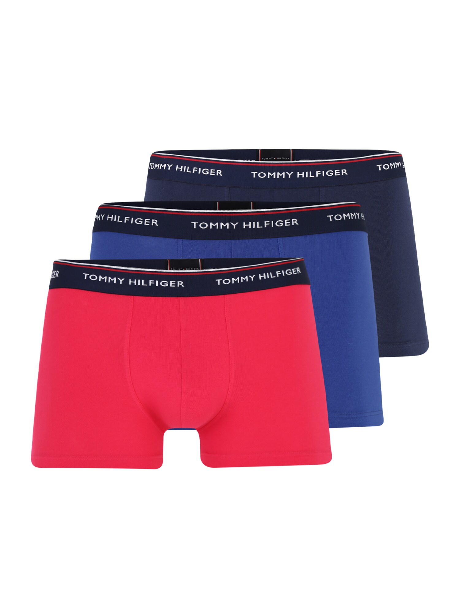 TOMMY HILFIGER Boxer trumpikės 'Trunk'  tamsiai rožinė / mėlyna