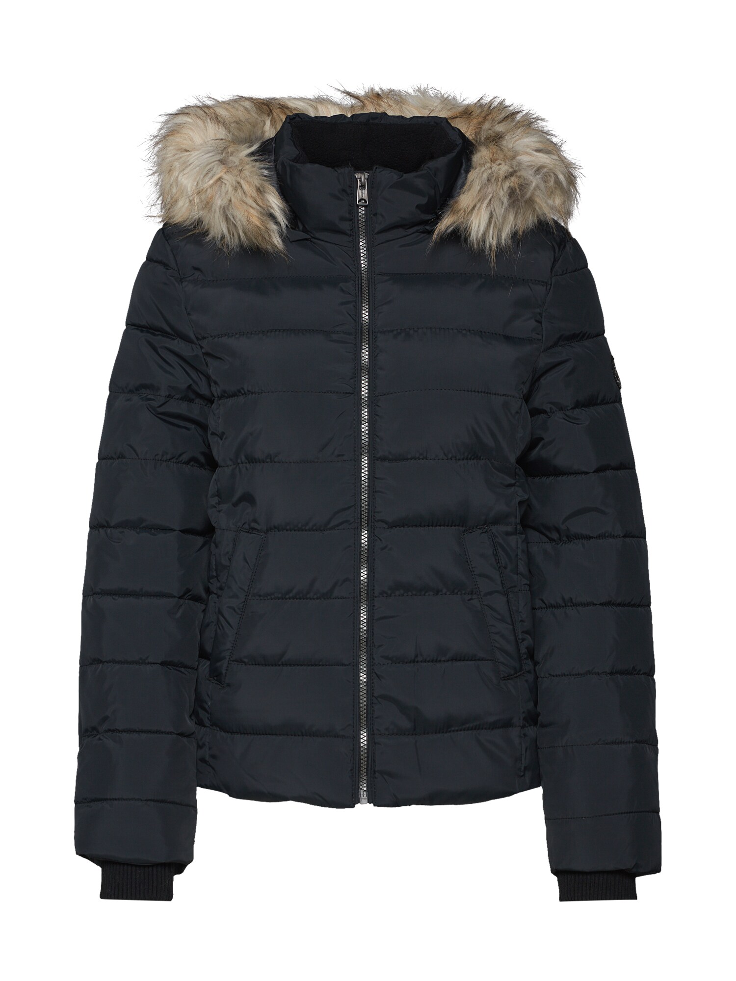 Funky Buddha Dames Winterjas Short Zwart funky buddha kopen in de aanbieding