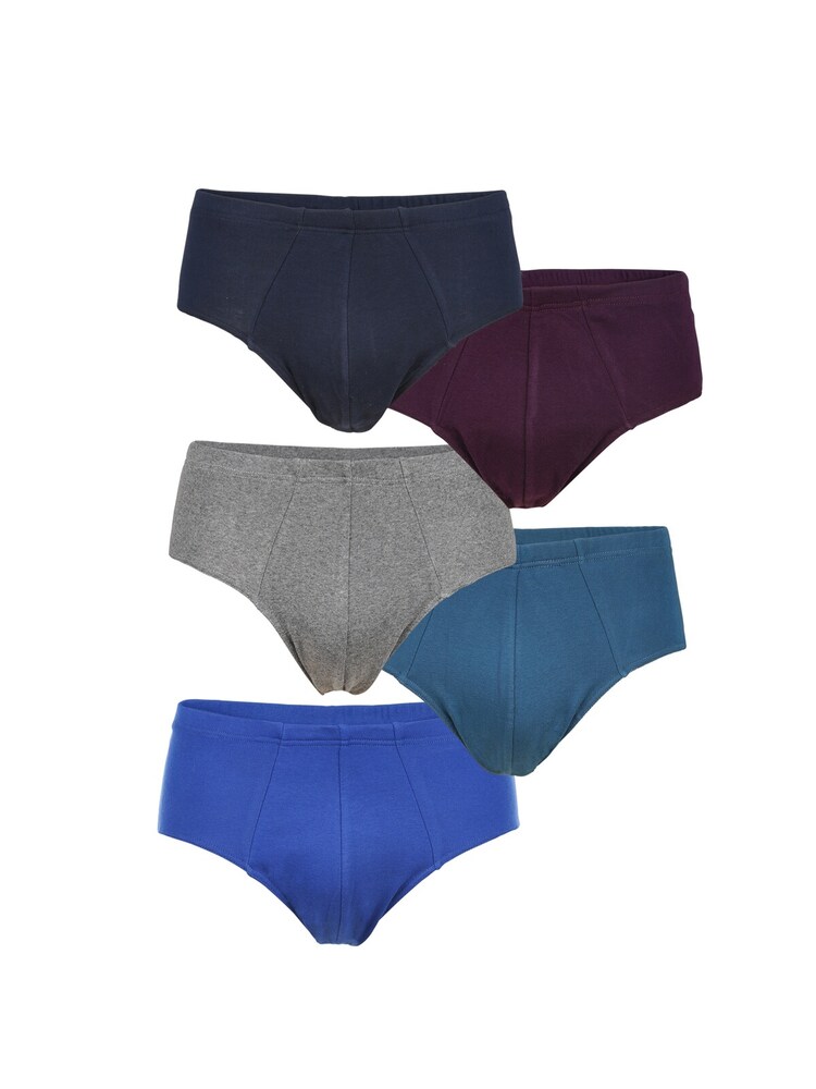 Jan Vanderstorm 5er Pack Sportslip ' Erblin ' Herren Größe 4XL Große Größen blau / grau / bordeaux