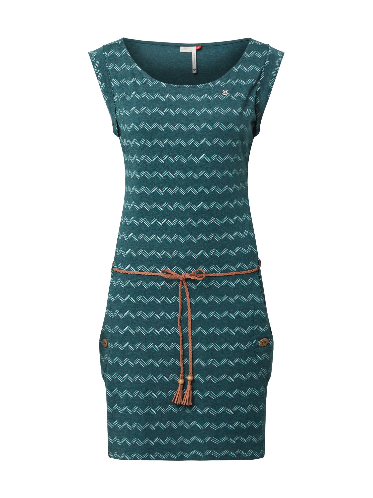 Ragwear Suknelė 'ZIG ZAG'  tamsiai žalia