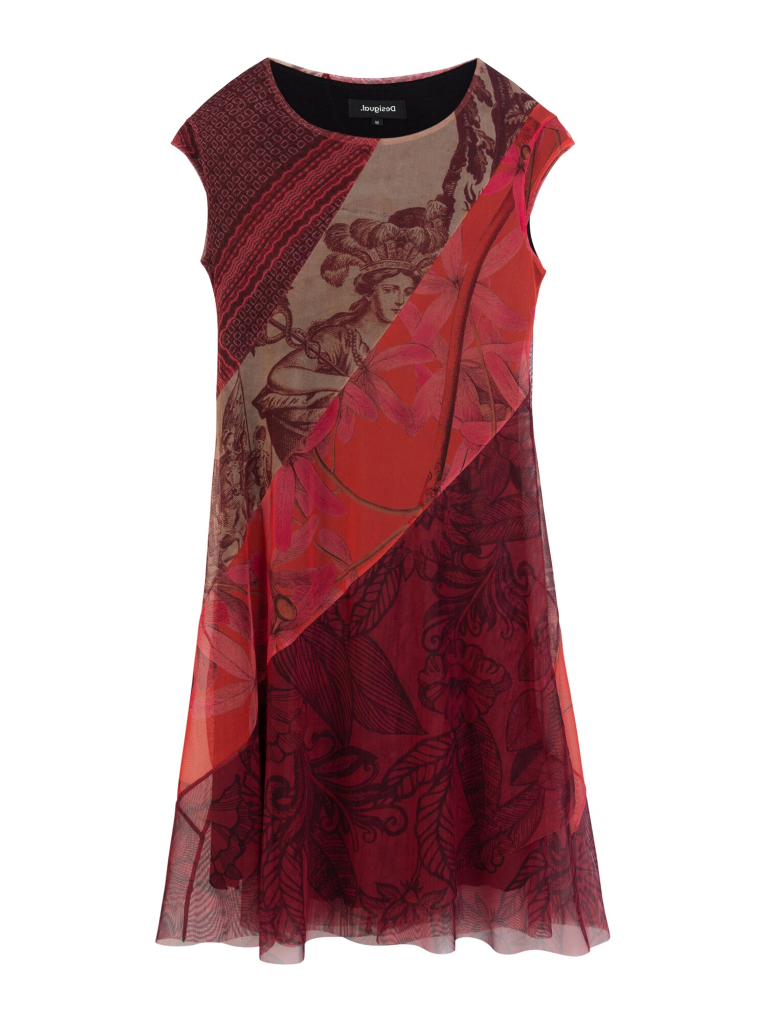 Desigual Suknelė 'Vest Houston'  mišrios spalvos / raudona