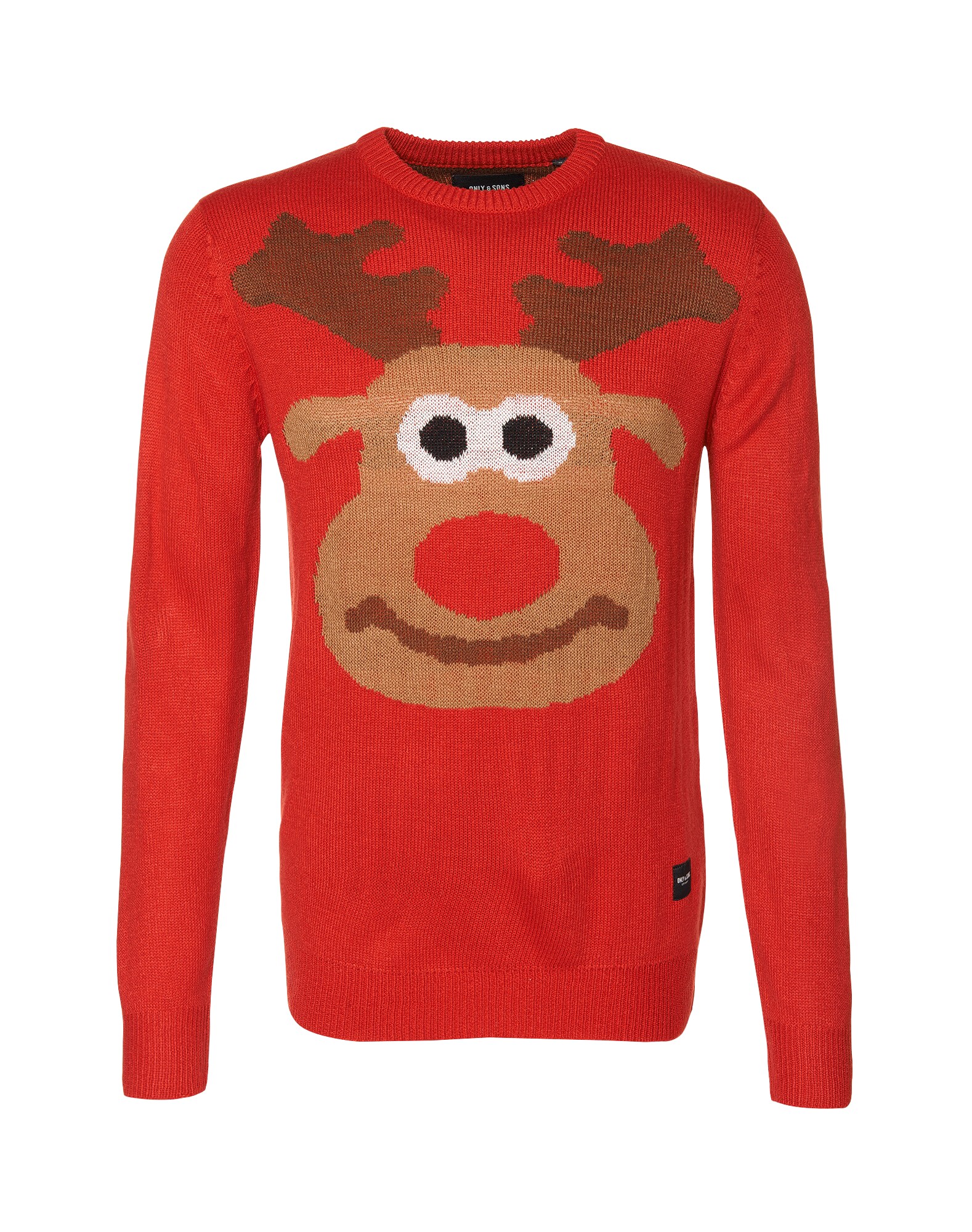 Only Sons Heren Trui Onschris Rood only sons kopen in de aanbieding