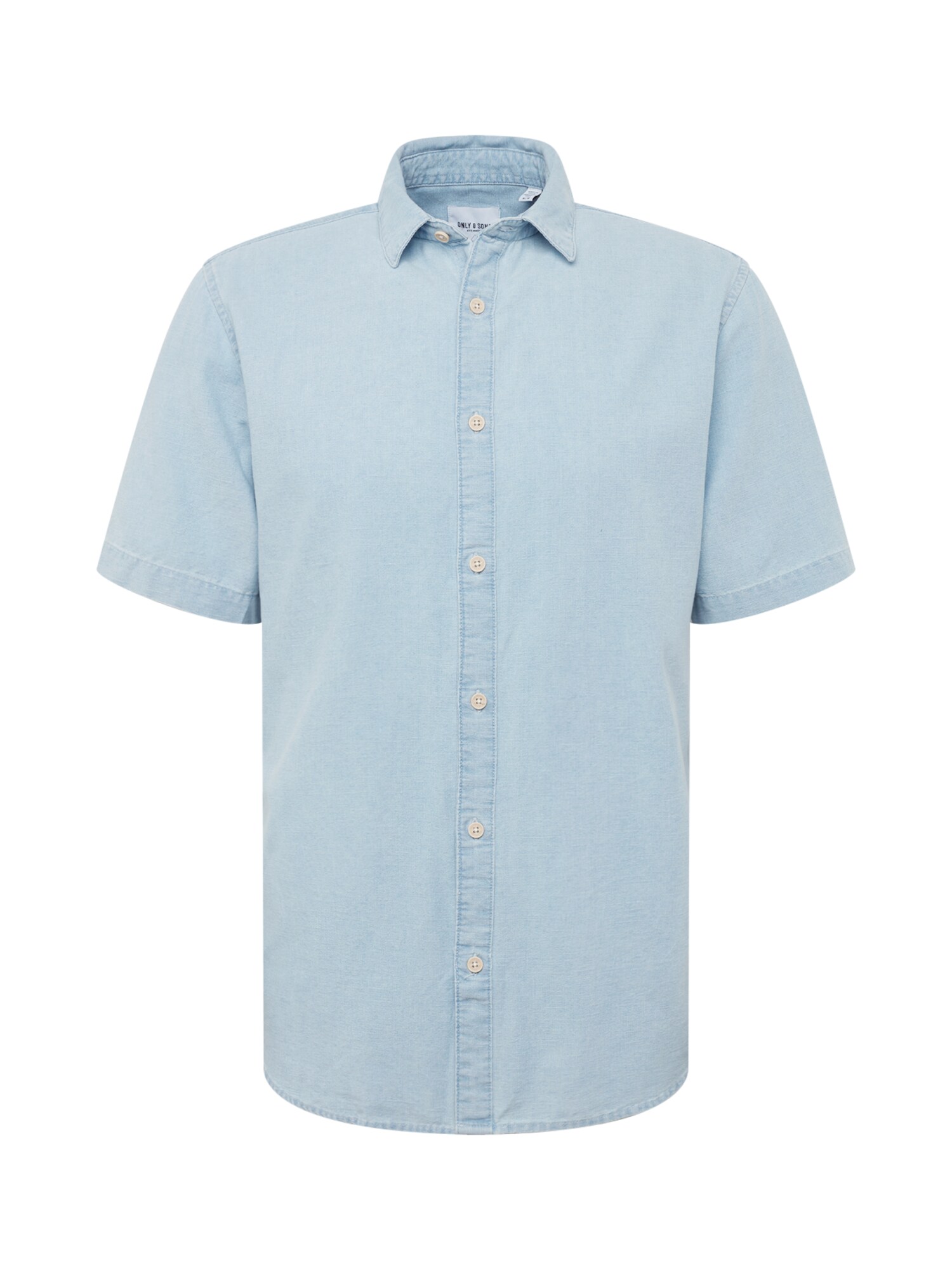 Only Sons Heren Overhemd Ted Lichtblauw only sons kopen in de aanbieding