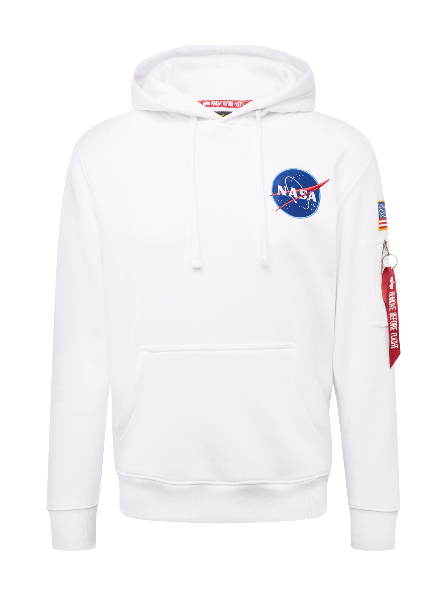 ALPHA INDUSTRIES Bluză de molton Space Shuttle  albastru / galben / roșu / alb