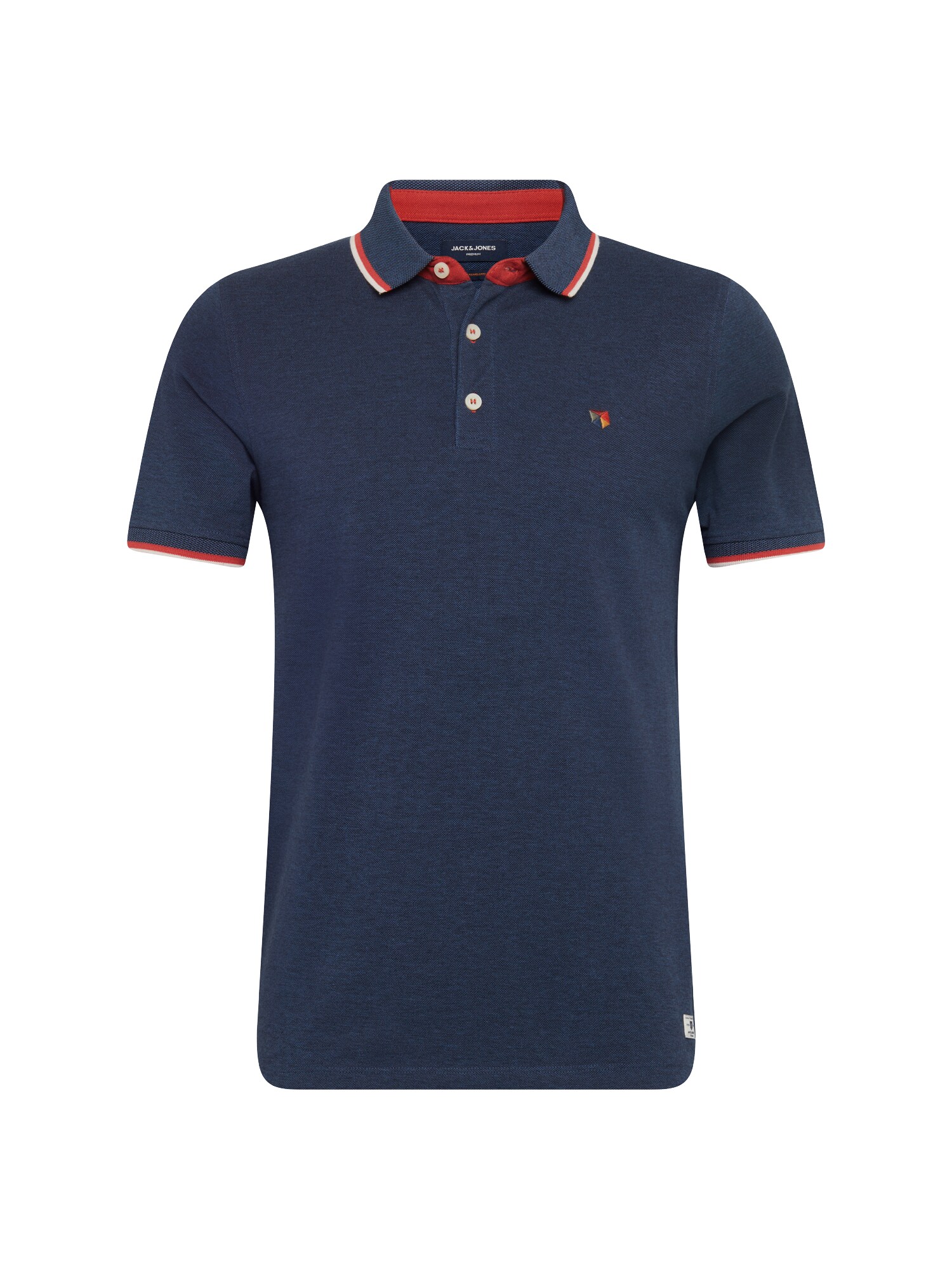 JACK & JONES Poloshirt navy / rot / weiß
