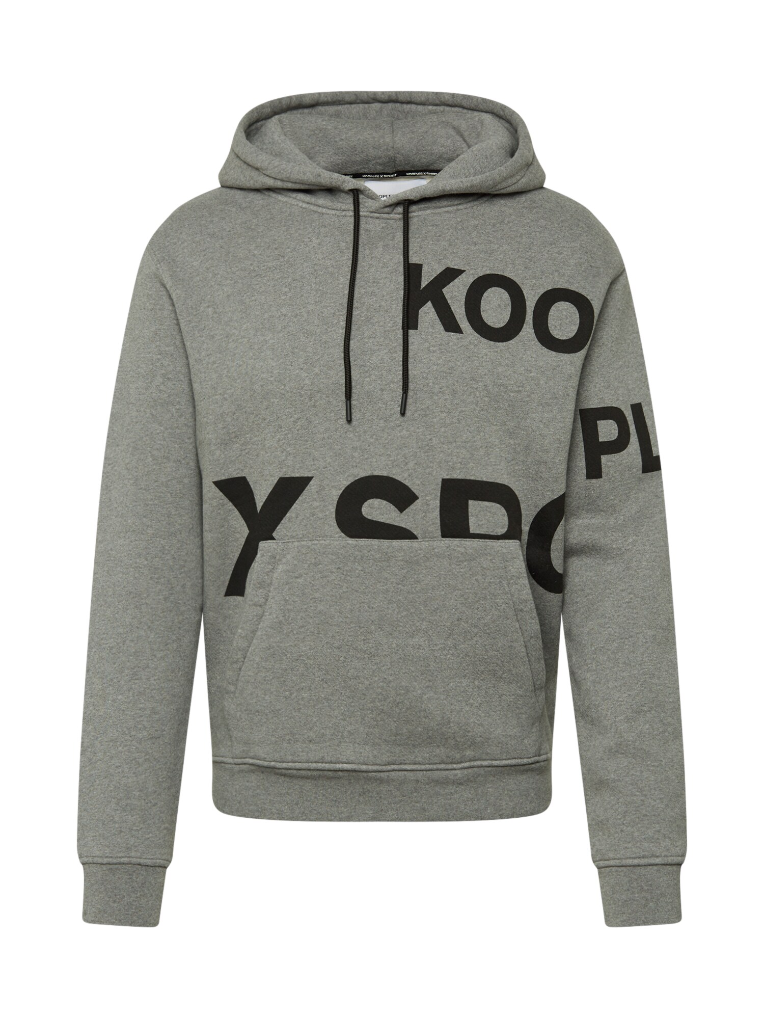 THE KOOPLES SPORT Megztinis be užsegimo  juoda / pilka