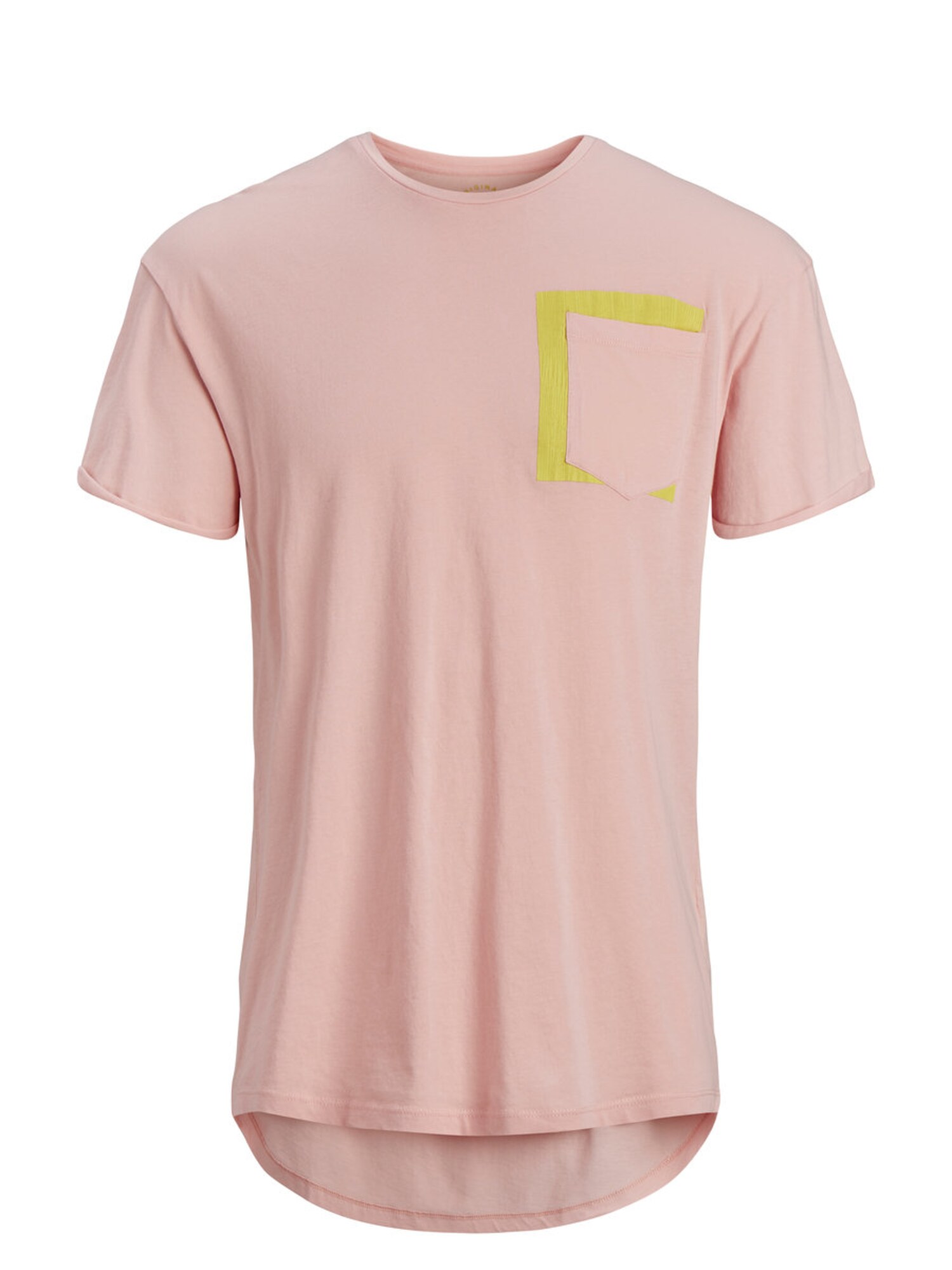 Jack And Jones Heren Shirt Pop Colour Geel Rosa jack and jones kopen in de aanbieding