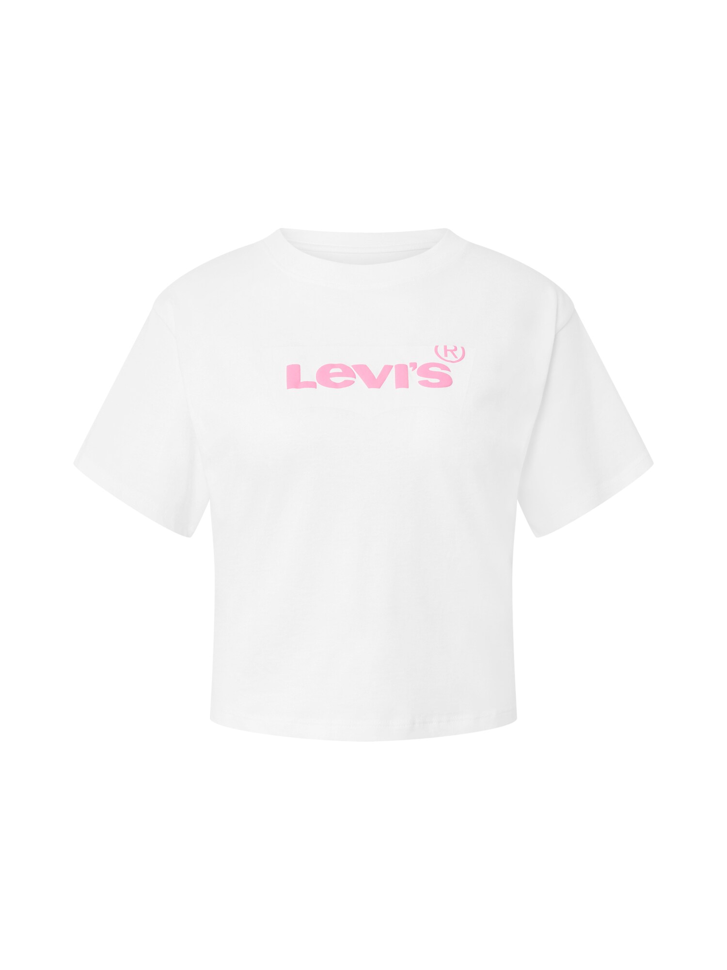 LEVI'S Marškinėliai  rožinė / balta