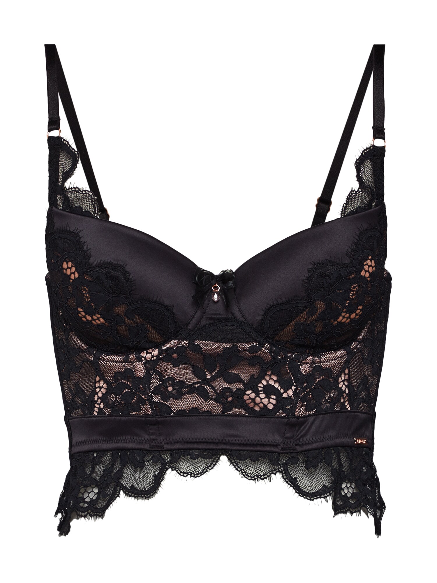 Hunkemöller Prie krūtinės prisegta puokštelė 'Heather'  juoda