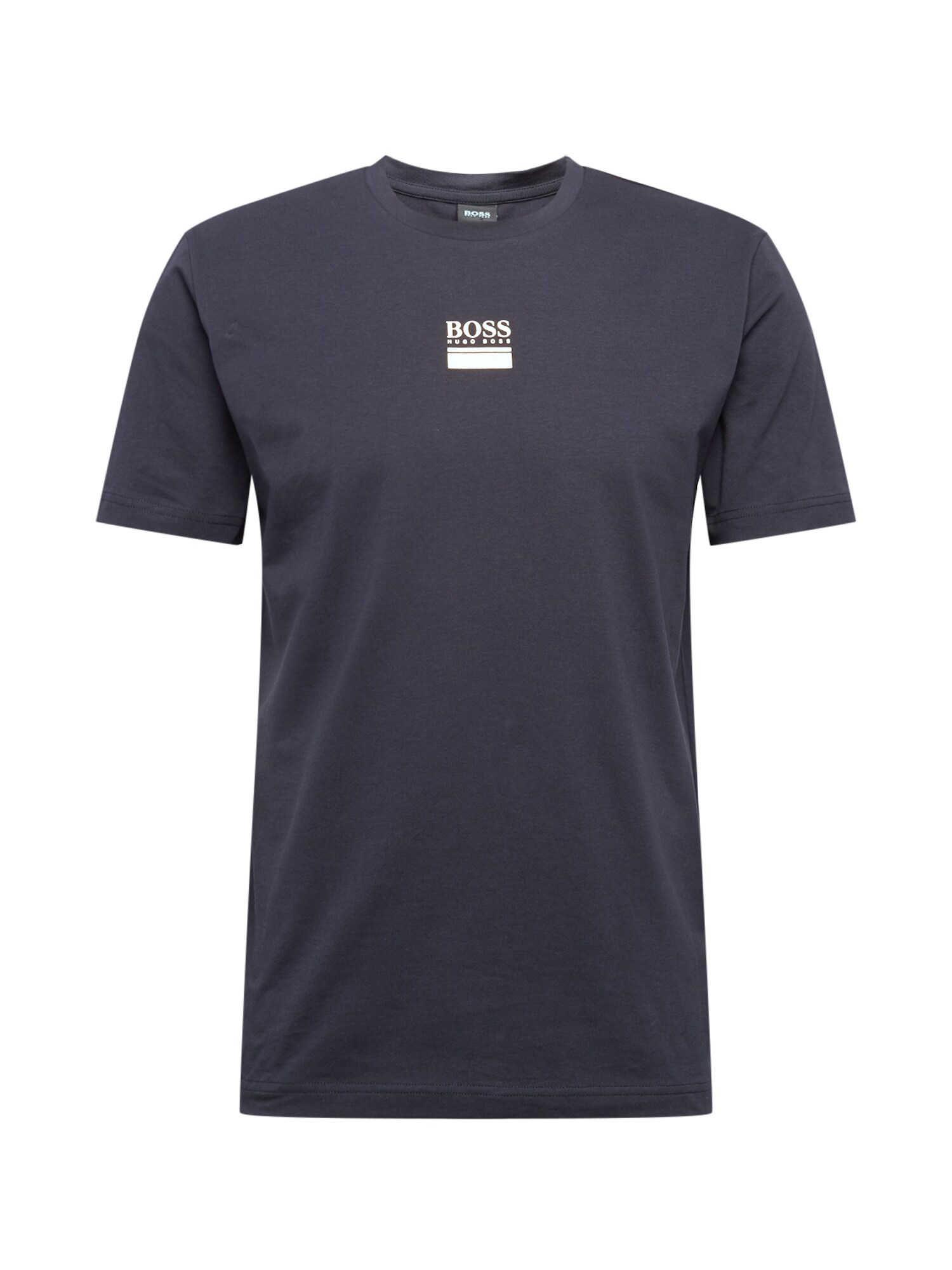 BOSS ATHLEISURE Marškinėliai 'Tee 6'  nakties mėlyna / šviesiai pilka