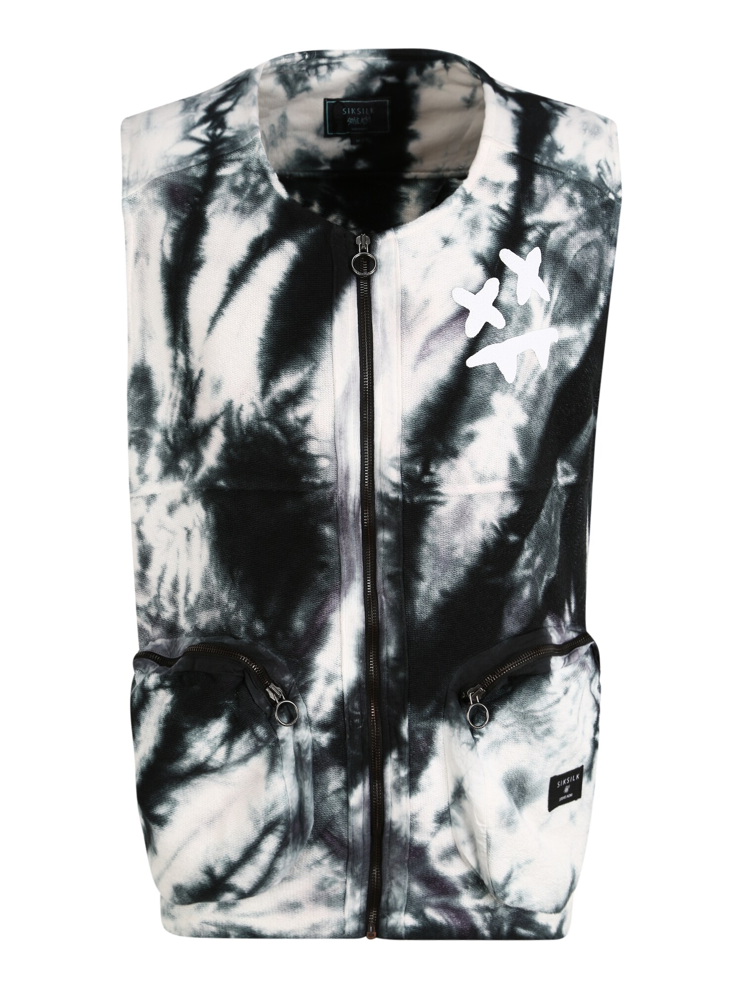 SikSilk Liemenė  juoda / balta