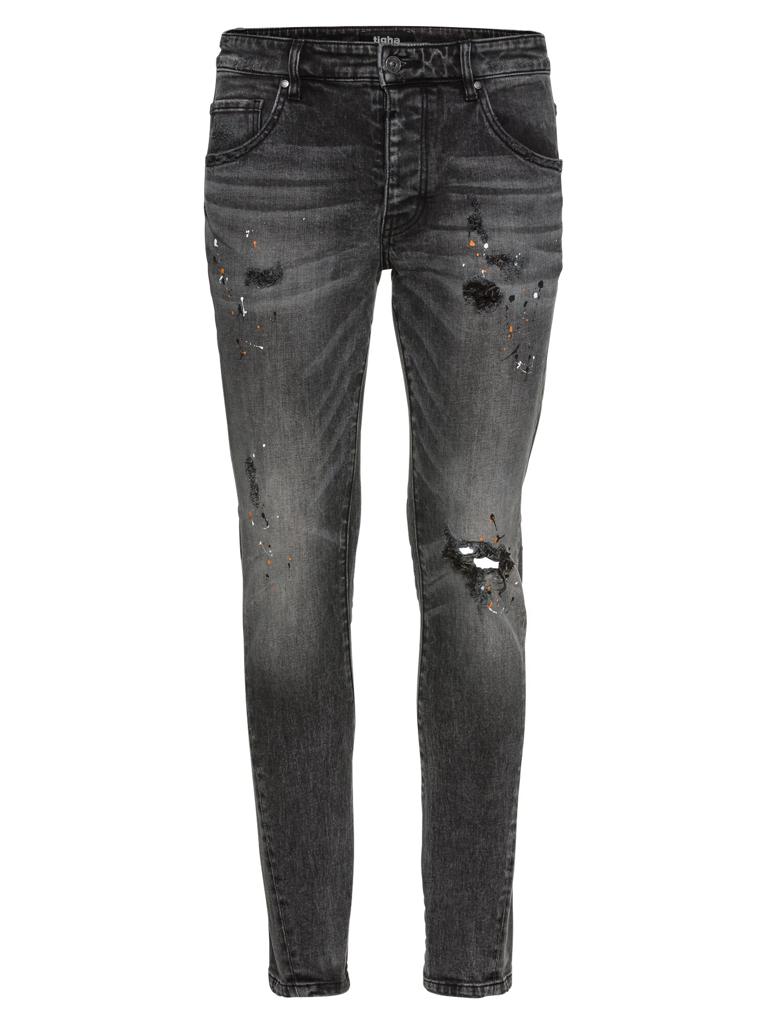 Tigha Jeans ''''Billy the kid 9903 ripped'''' grey denim