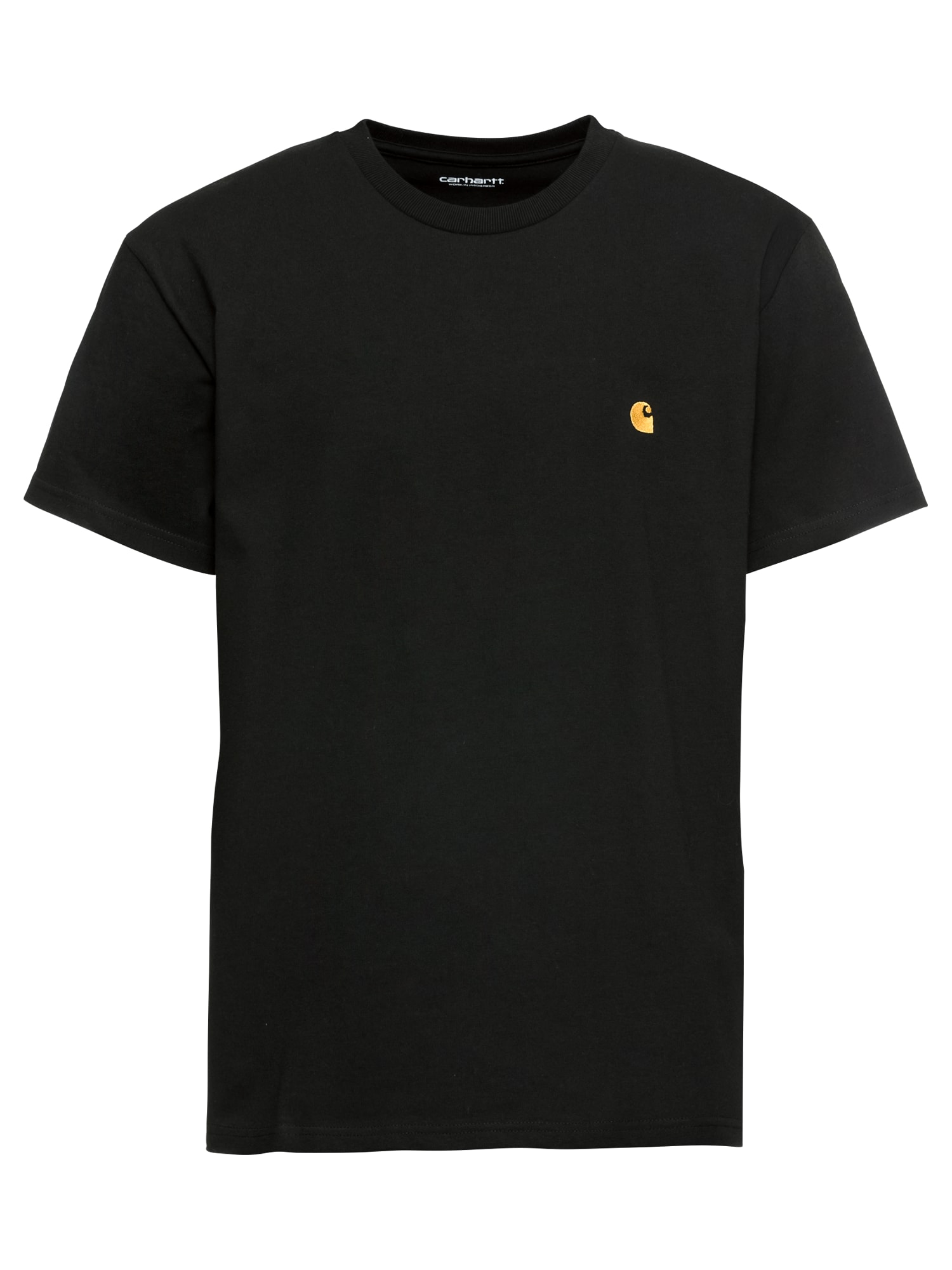 Carhartt WIP Tricou Chase  auriu / negru