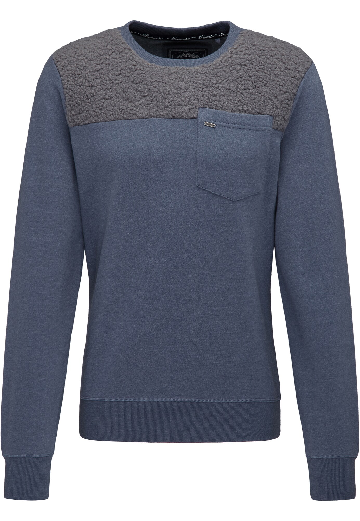 DREIMASTER Pullover blau / dunkelgrau