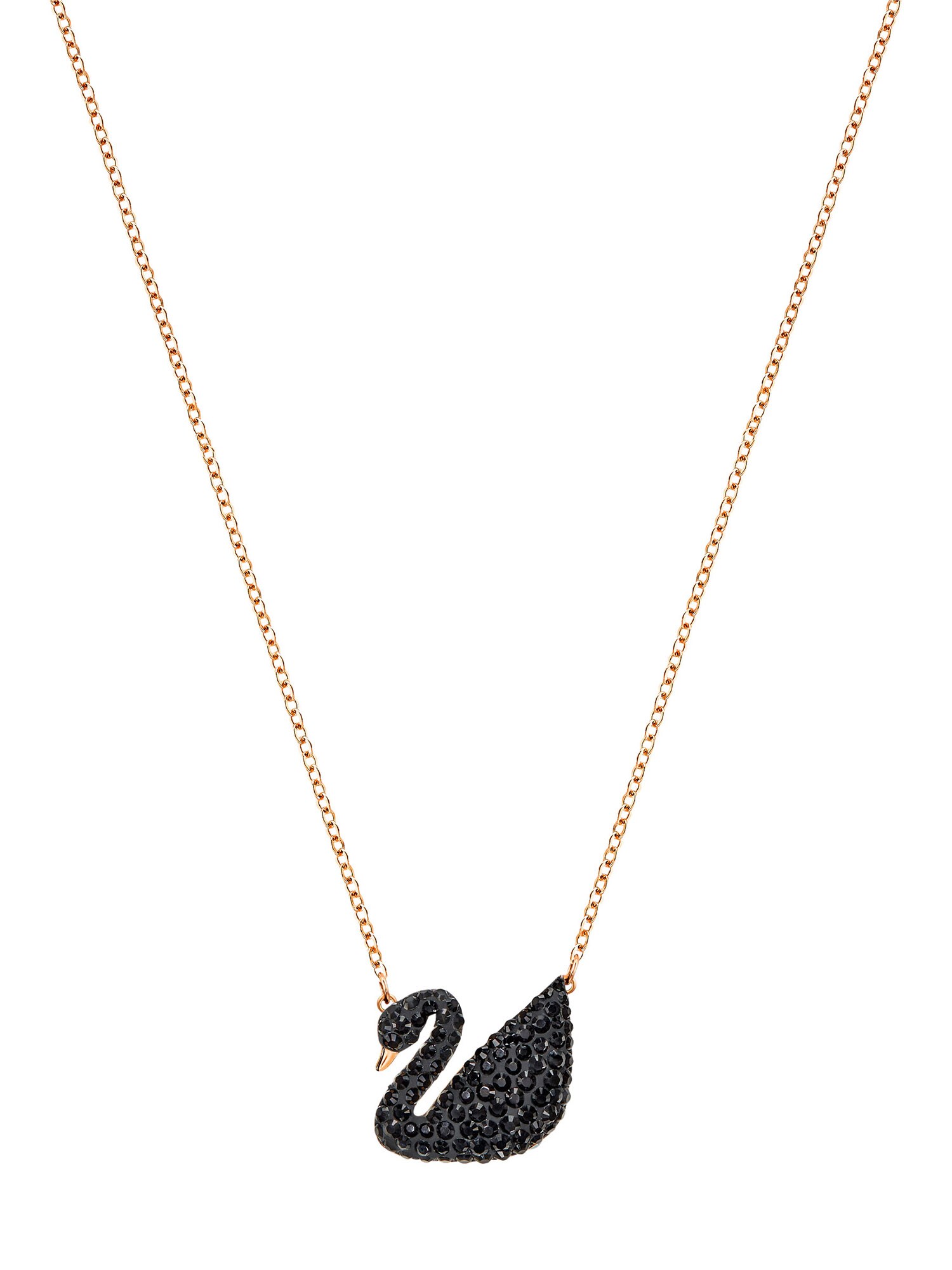 Swarovski Lanțuri Swan  auriu - roz / negru
