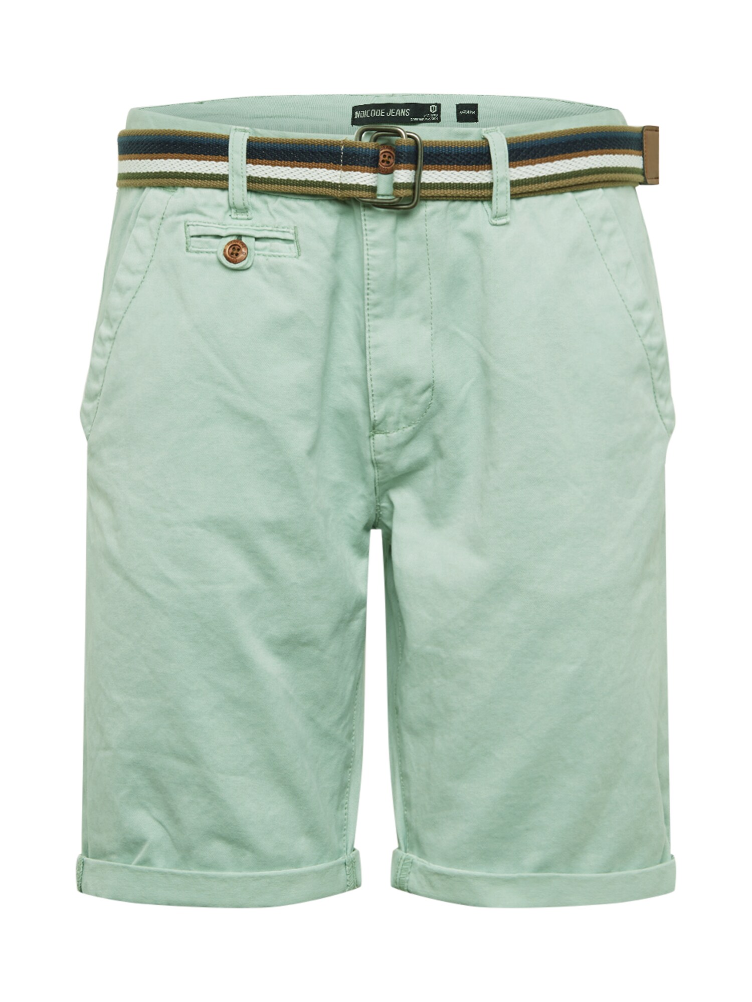 INDICODE JEANS Chino stiliaus kelnės 'Royce'  mėtų spalva