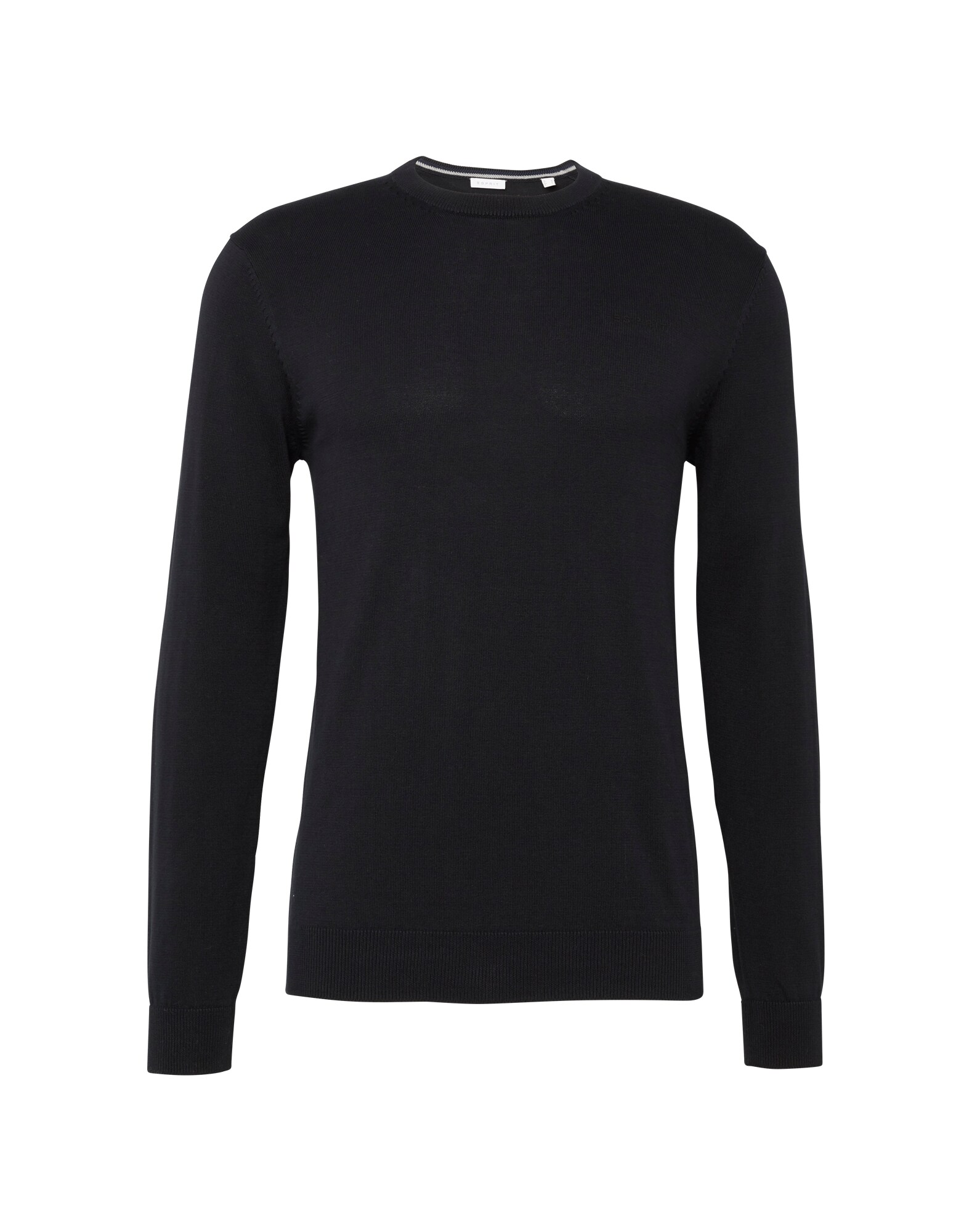 Esprit Heren Trui Basic Co Crew Zwart esprit kopen in de aanbieding