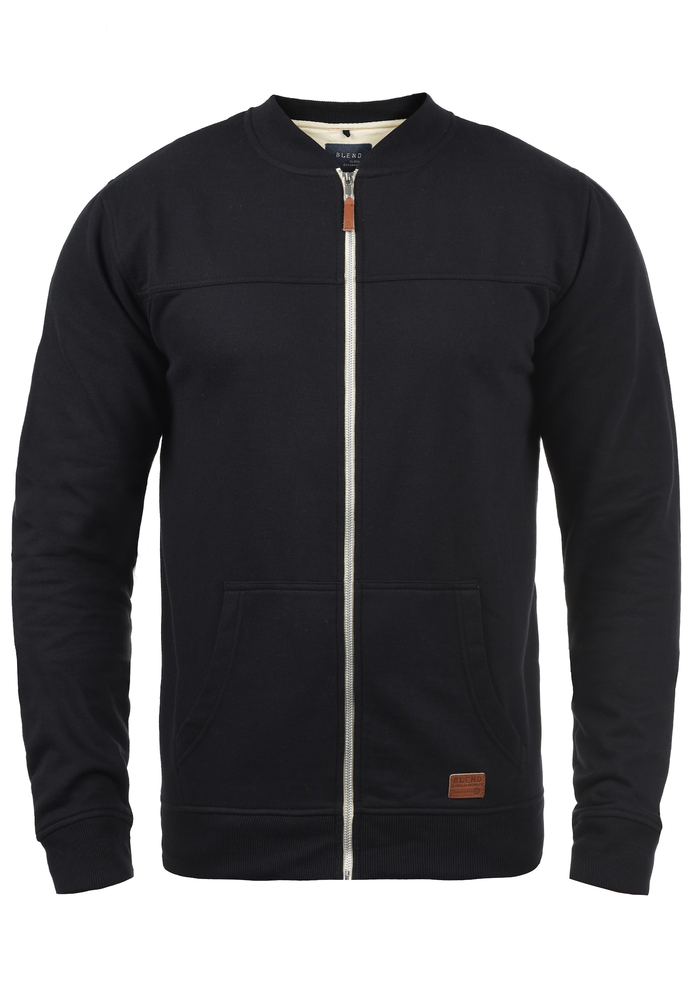BLEND Sudadera con cremallera 'Arco'  negro