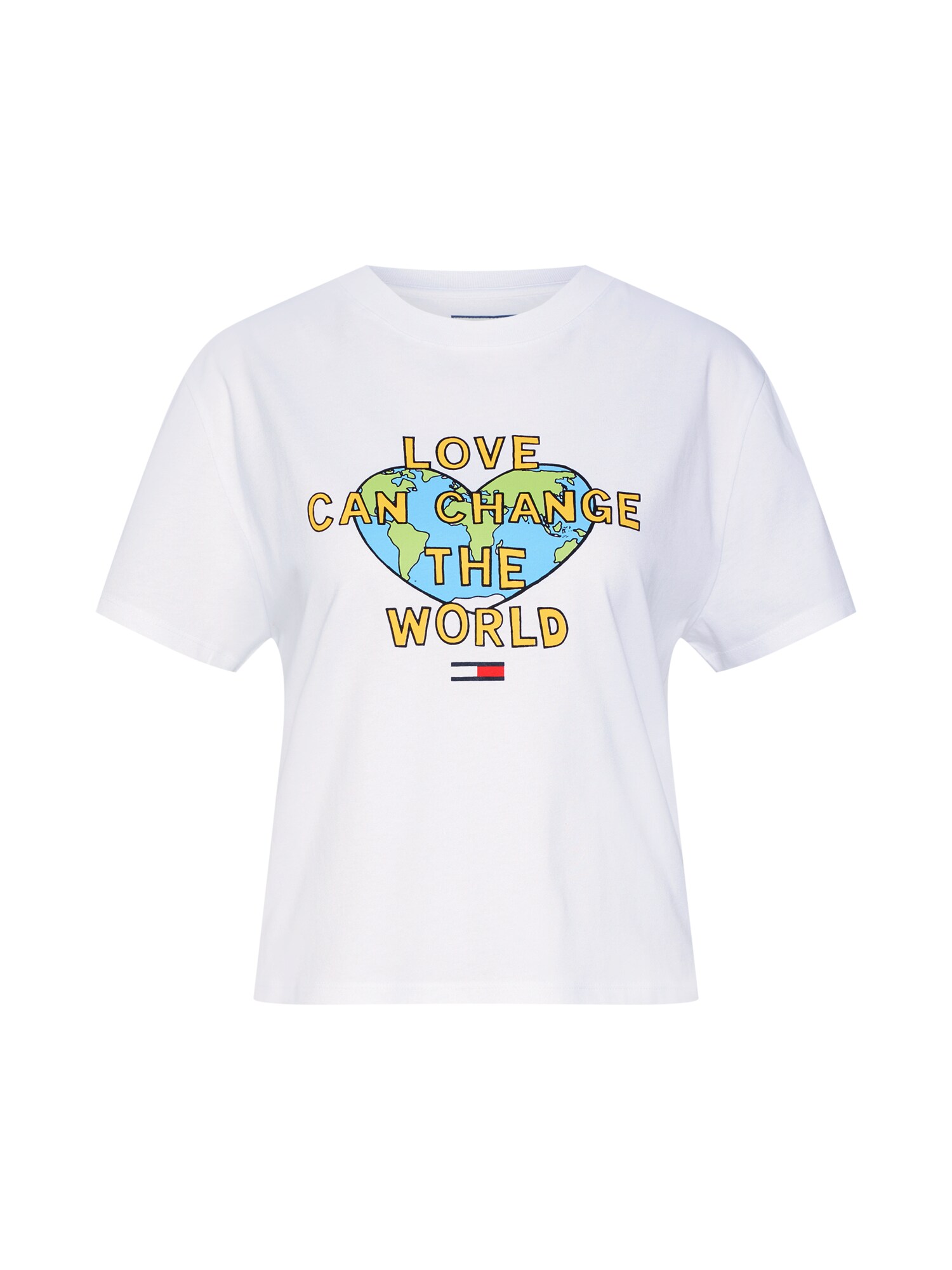 Tommy Jeans Dames Shirt Tjw Positive Tee Gemengde Kleuren Wit tommy jeans kopen in de aanbieding