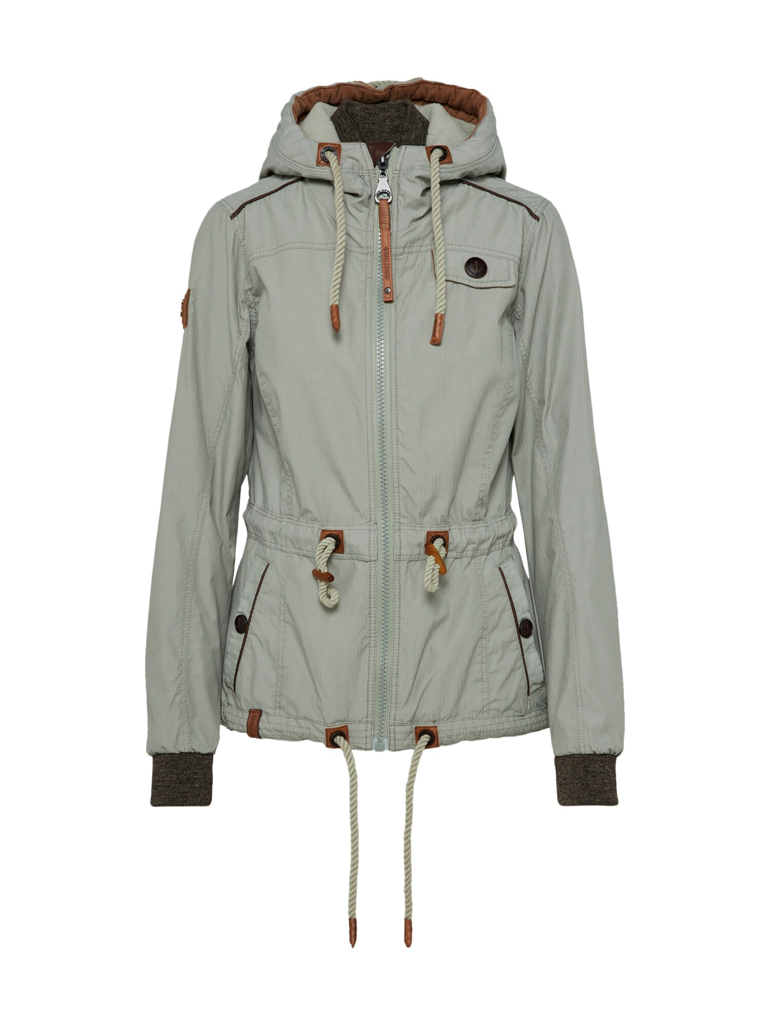 Naketano Dames Tussenjas Roestbruin Grijs Gemeleerd naketano kopen in de aanbieding