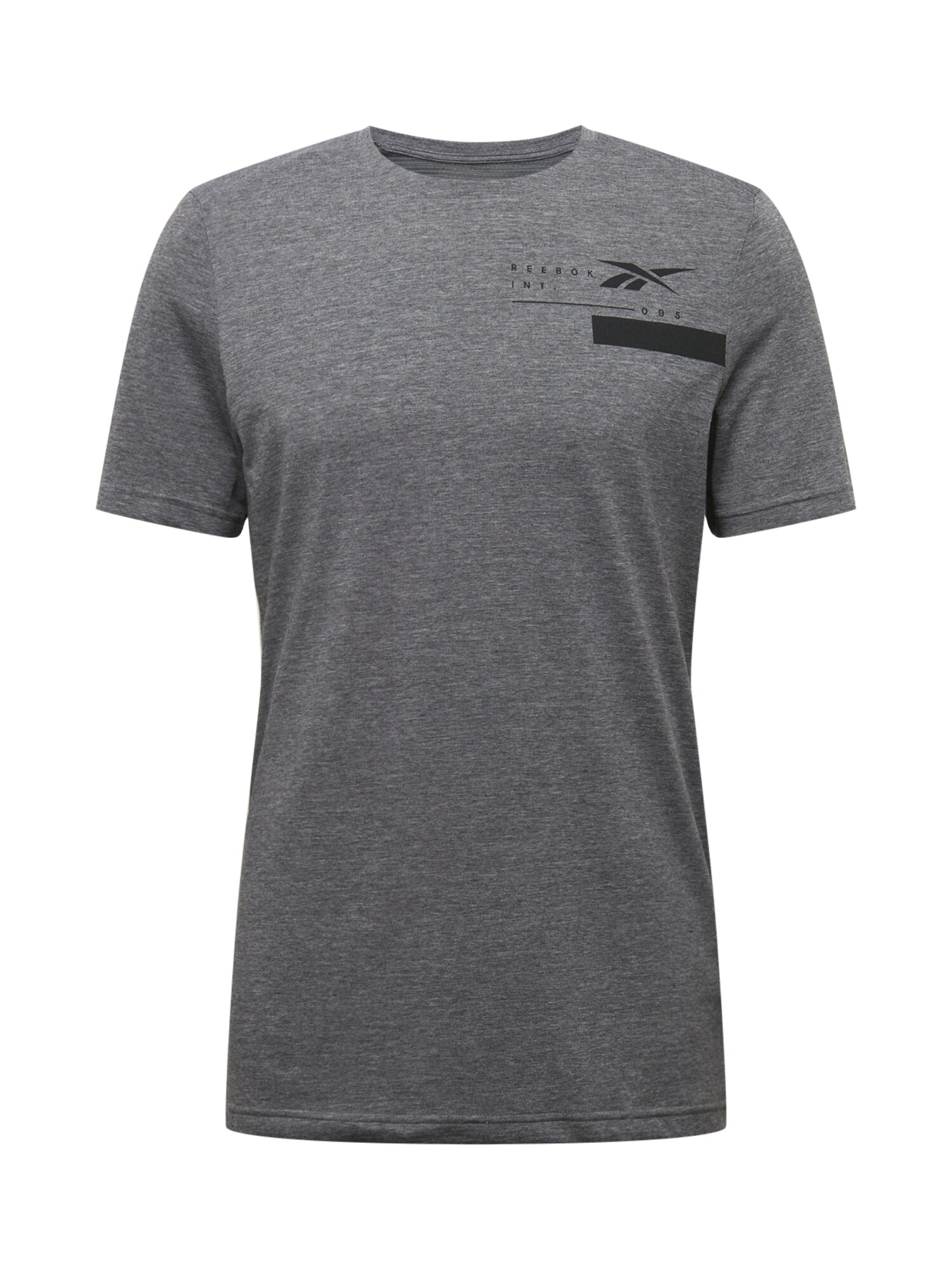 REEBOK Sportiniai marškinėliai  margai pilka / juoda