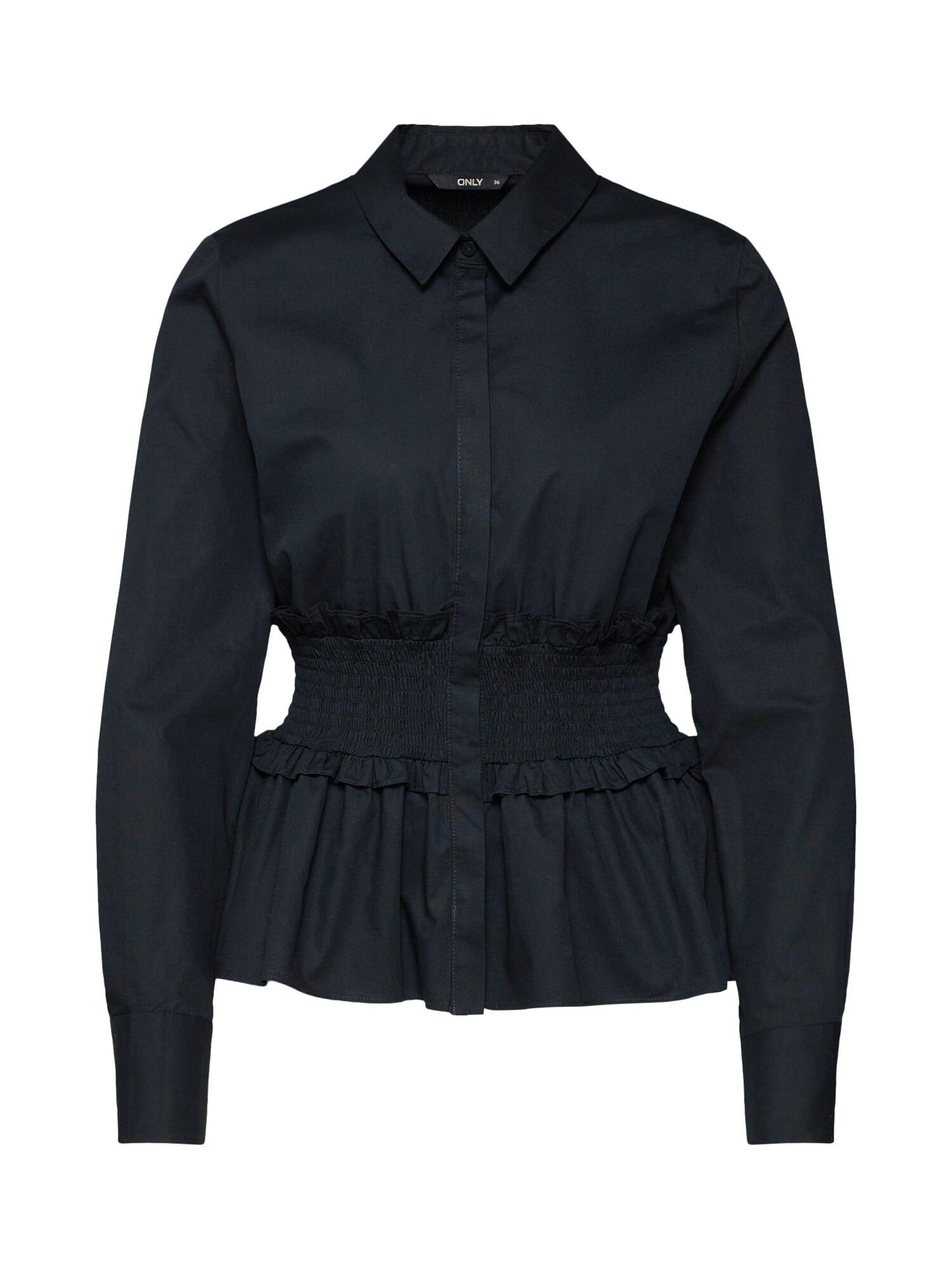 Only Dames Blouse Onljuly Ls Shirt Wvn Zwart only kopen in de aanbieding