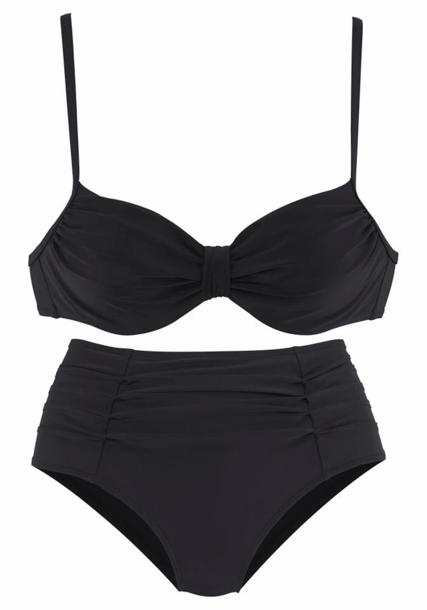 LASCANA Bikiny  čierna