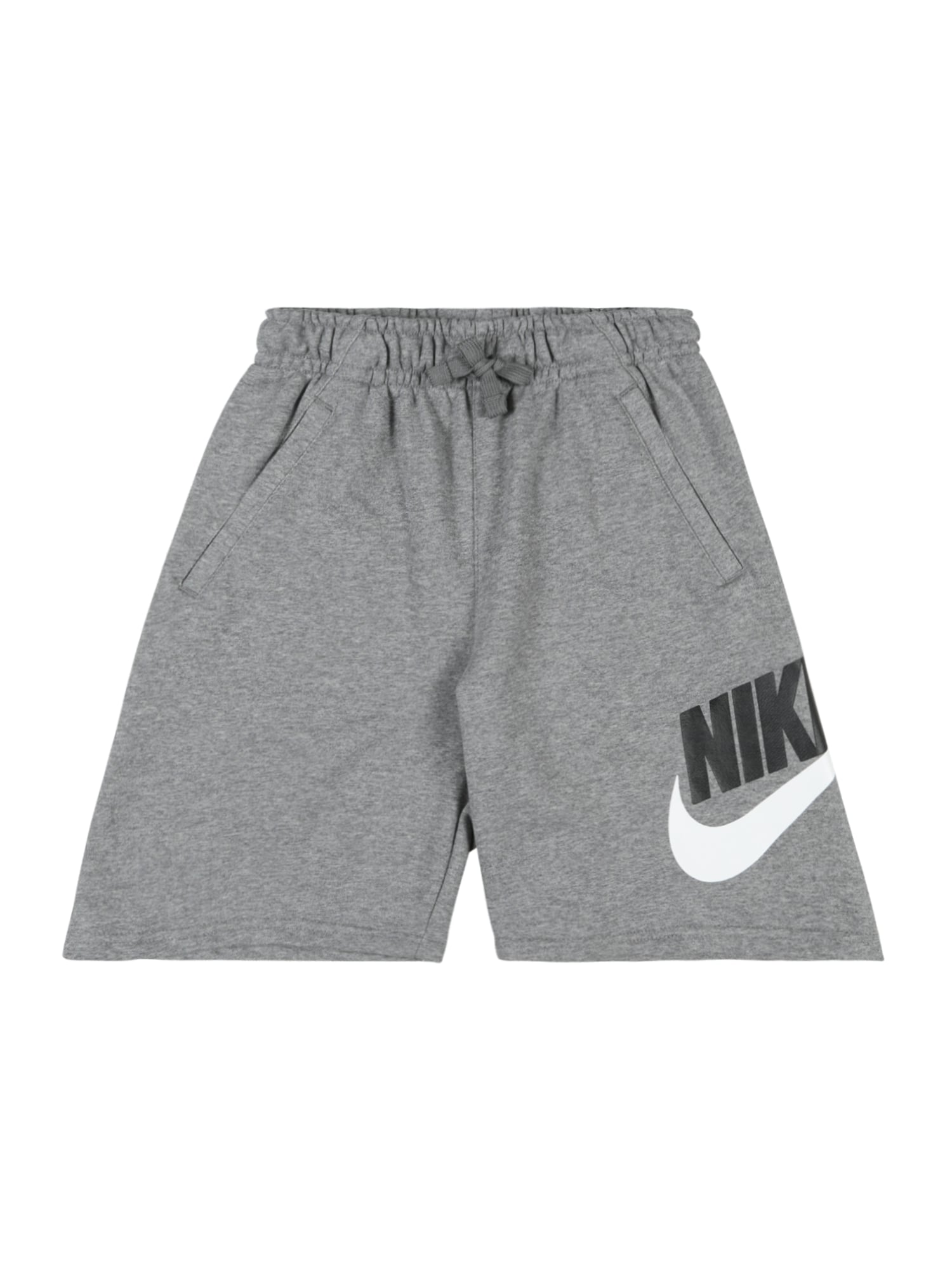 Nike Sportswear Hlače  siva melange / crna / bijela