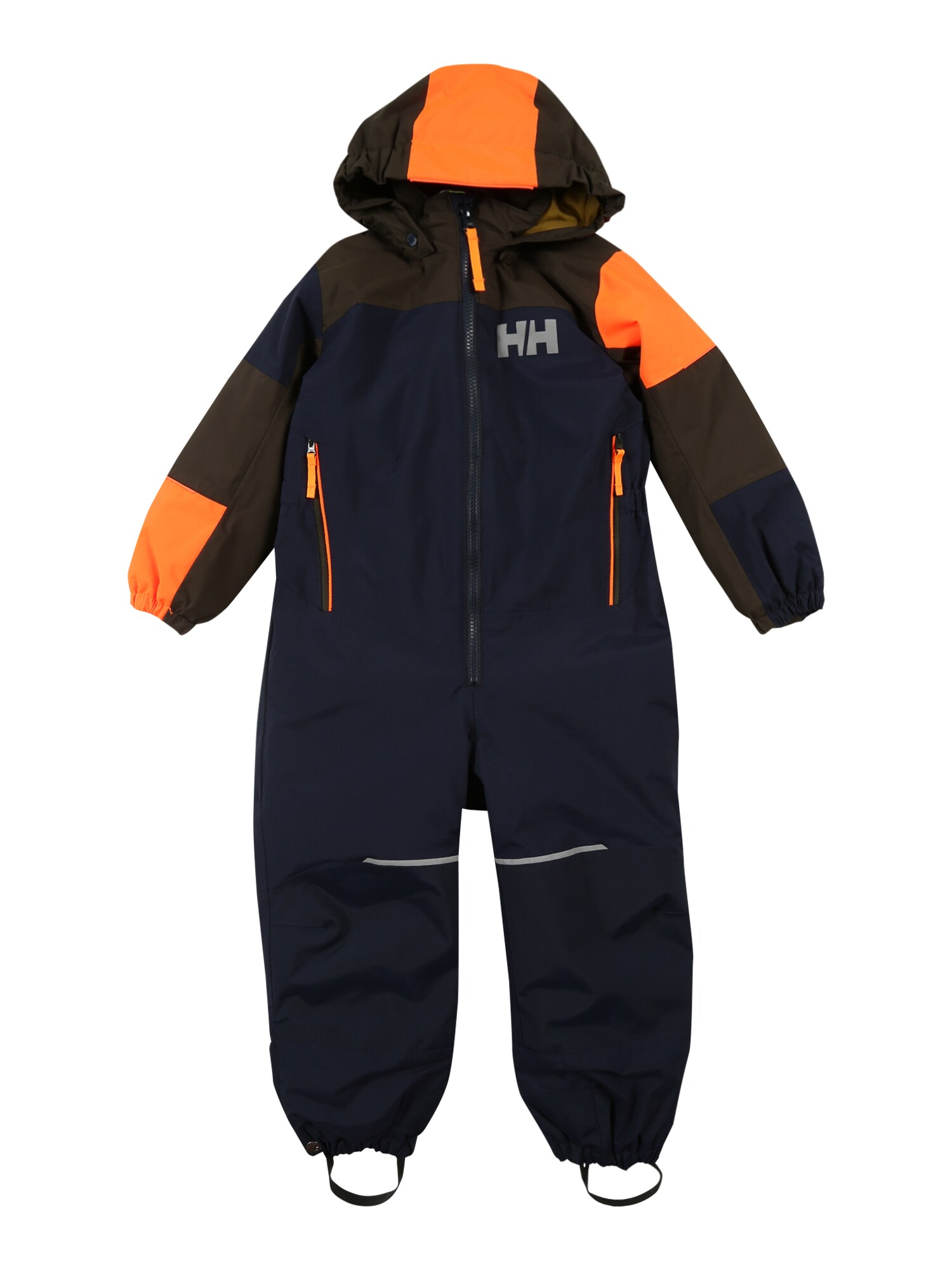 HELLY HANSEN Sportinis kostiumas 'Rider 2'  tamsiai mėlyna / ruda / neoninė oranžinė
