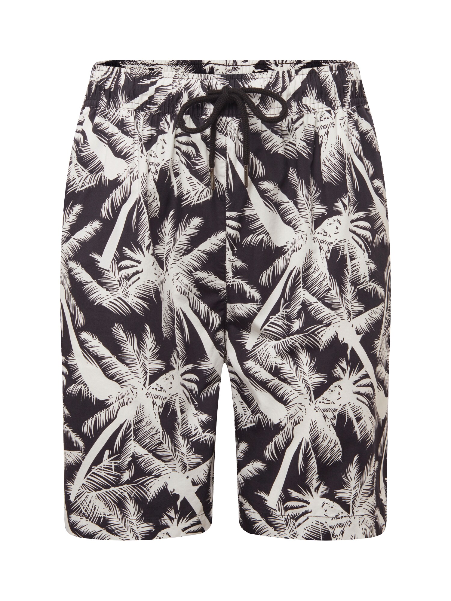 Urban Classics Heren Broek Pattern Resort Zwart Wit urban classics kopen in de aanbieding