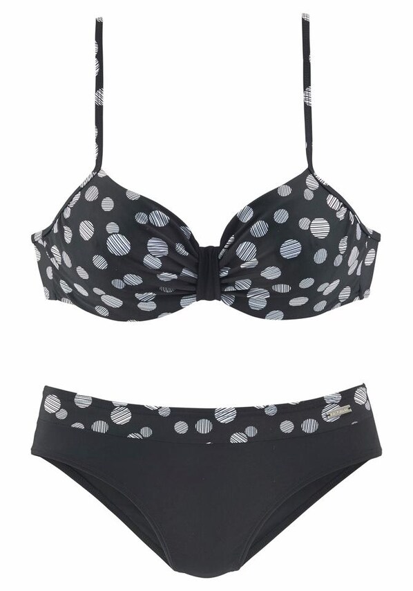 LASCANA, Bikini 'Wire Glue', fekete, 5 kép a 5 közül