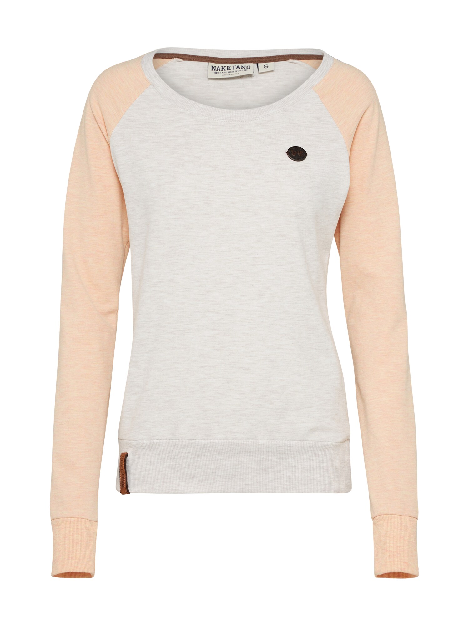 Naketano Dames Sweatshirt Beige Pasteloranje naketano kopen in de aanbieding