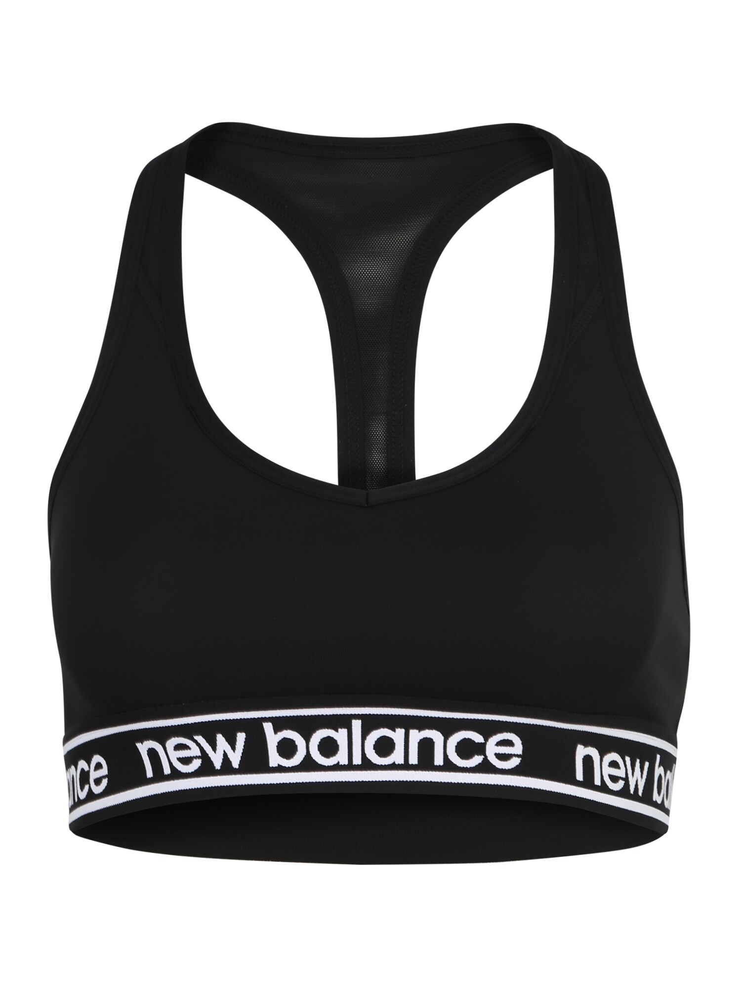 New Balance Dames Sport Bh Wb91034 Zwart Wit new balance kopen in de aanbieding