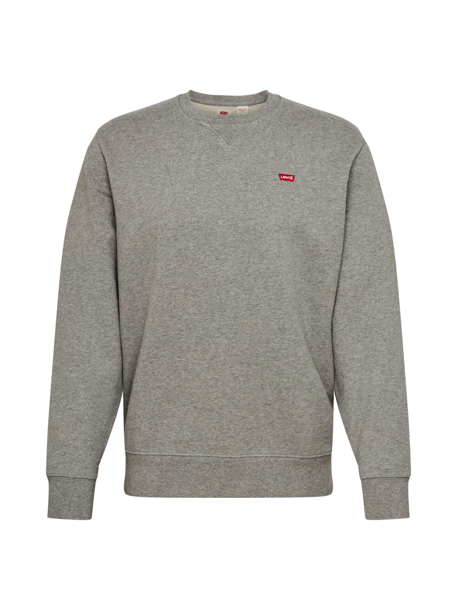 LEVI'S ® Tréning póló 'Original Housemark Sweatshirt'  szürke / tűzpiros / fehér