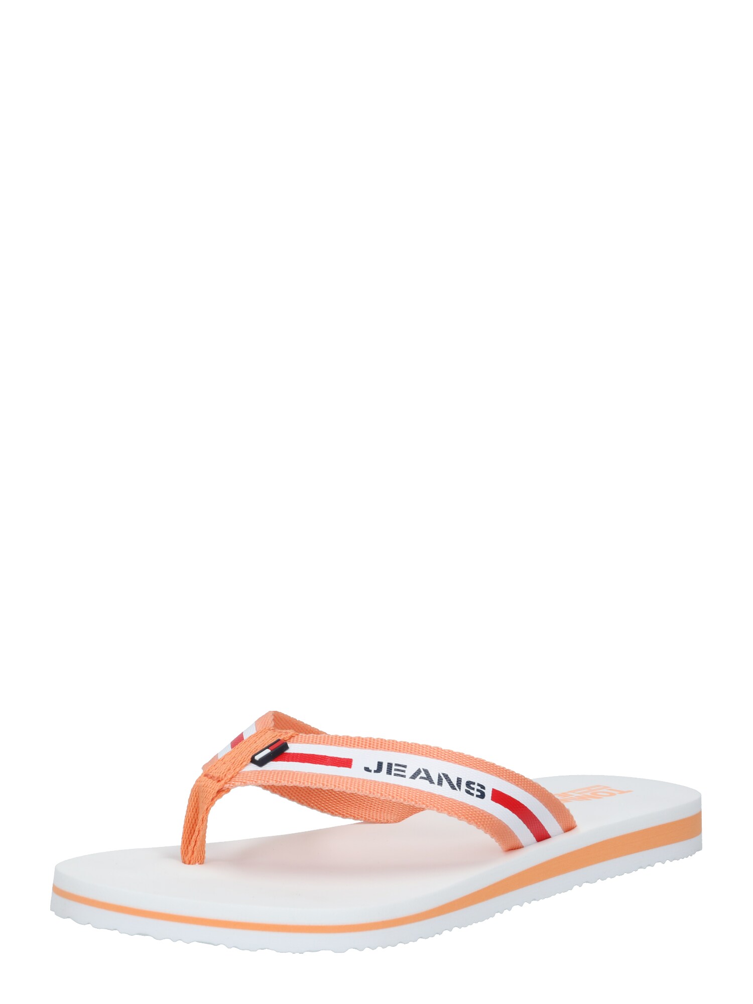 Tommy Jeans Šlepetės per pirštą  balta / lašišų spalva / raudona / juoda