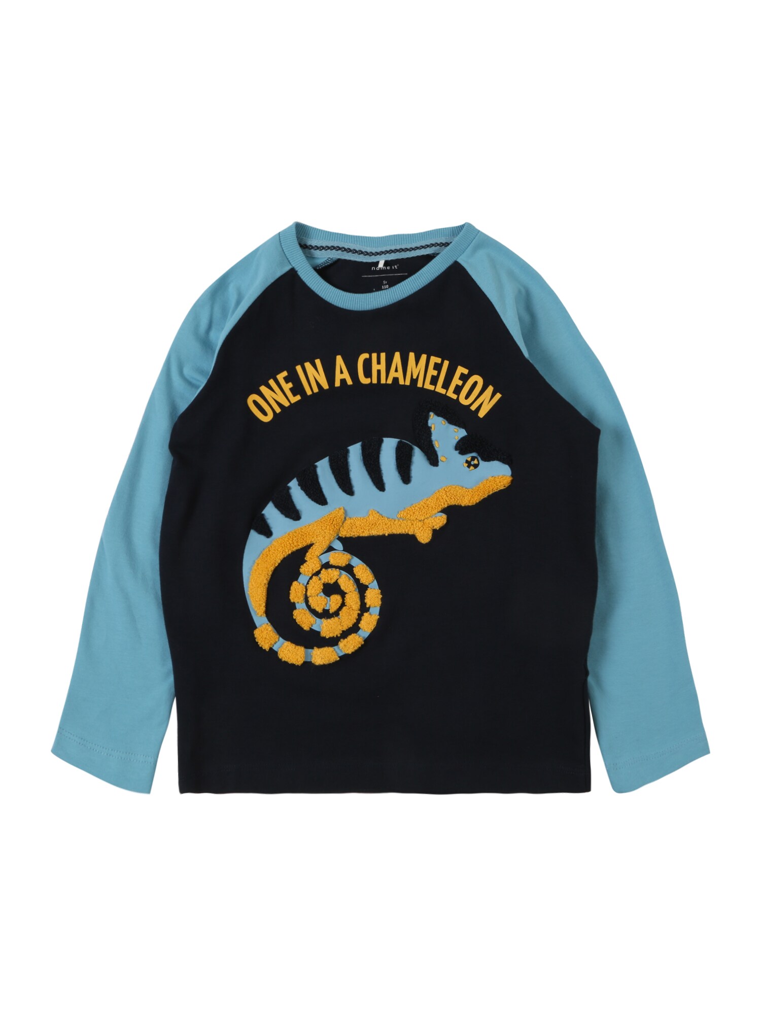 Name It Jongens Shirt Saturn Blauw Nachtblauw Geel name it kopen in de aanbieding
