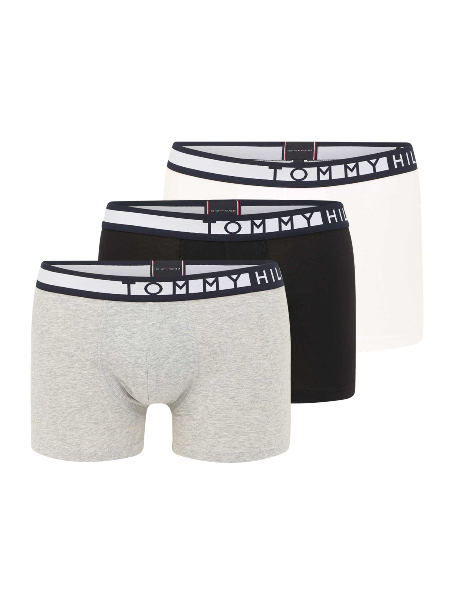 Tommy Hilfiger Underwear Boxeri  gri / negru / alb