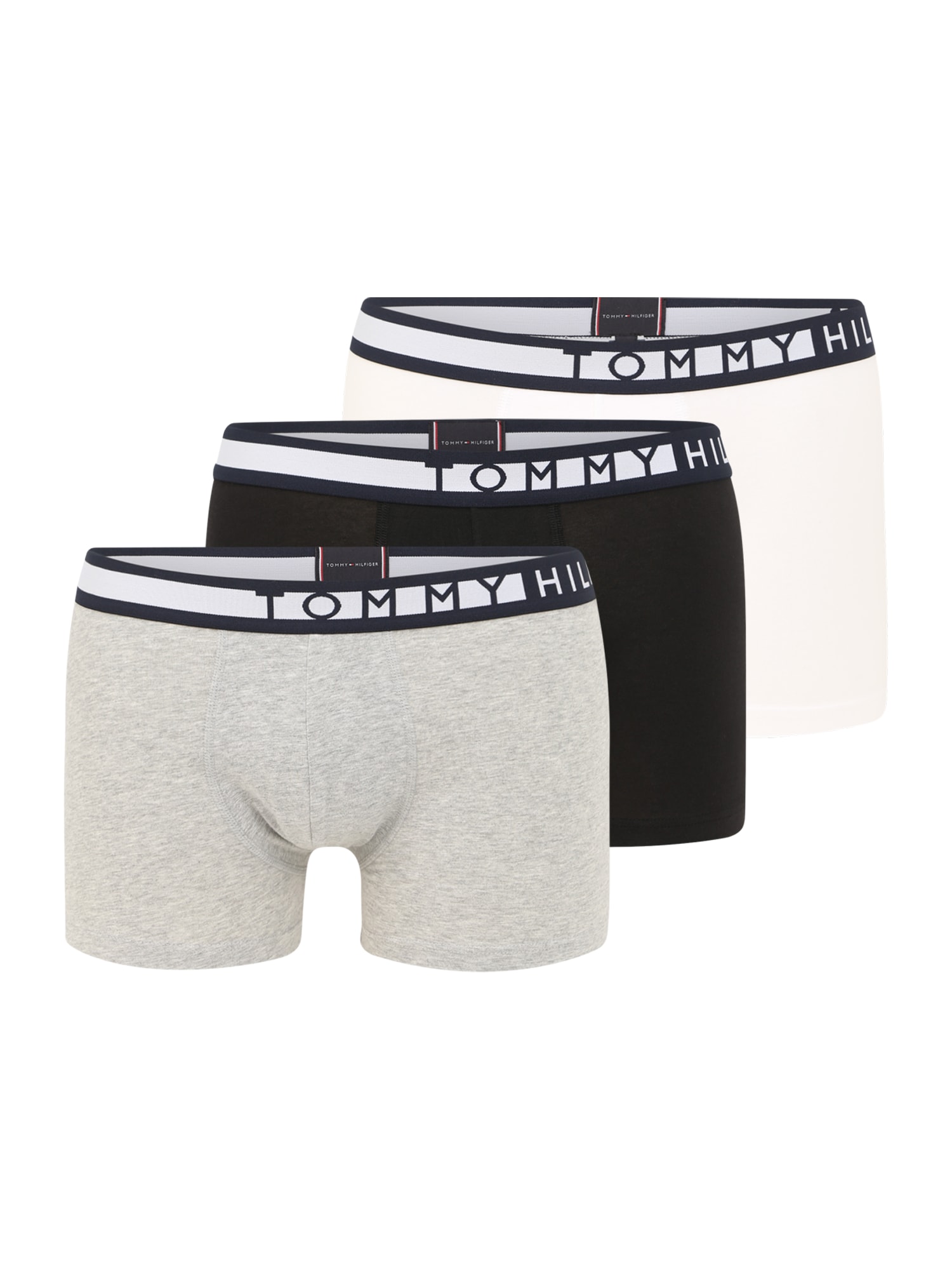 Tommy Hilfiger Underwear Boxerky  sivá / čierna / biela
