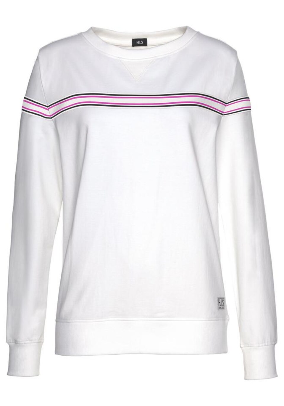 Sweatshirt mörkrosa / svart